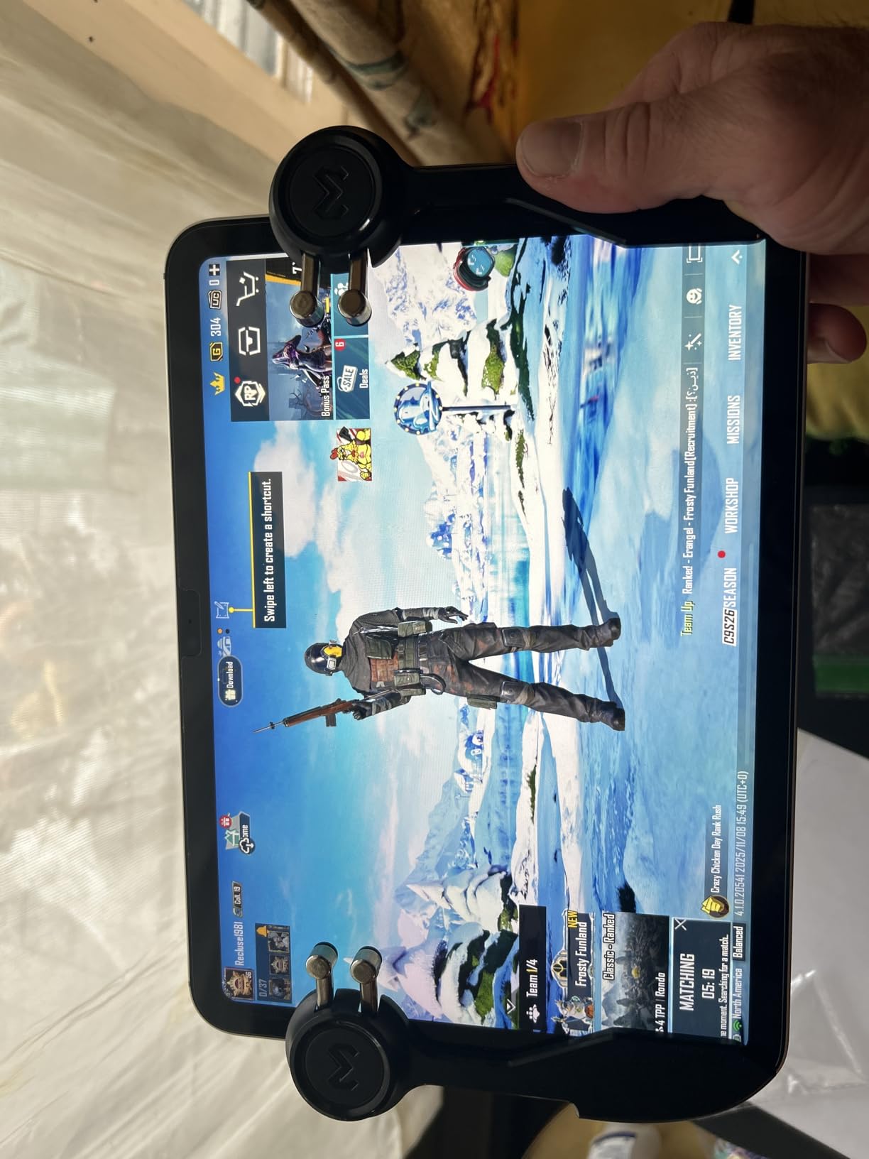 HMHAMA Mobile Game Controller - Tablet Gamepad with Six Finger Joystick and L1R1 Aim Buttons - Fits for iPad & Tablet PUBG Game Accessories customer photo 2