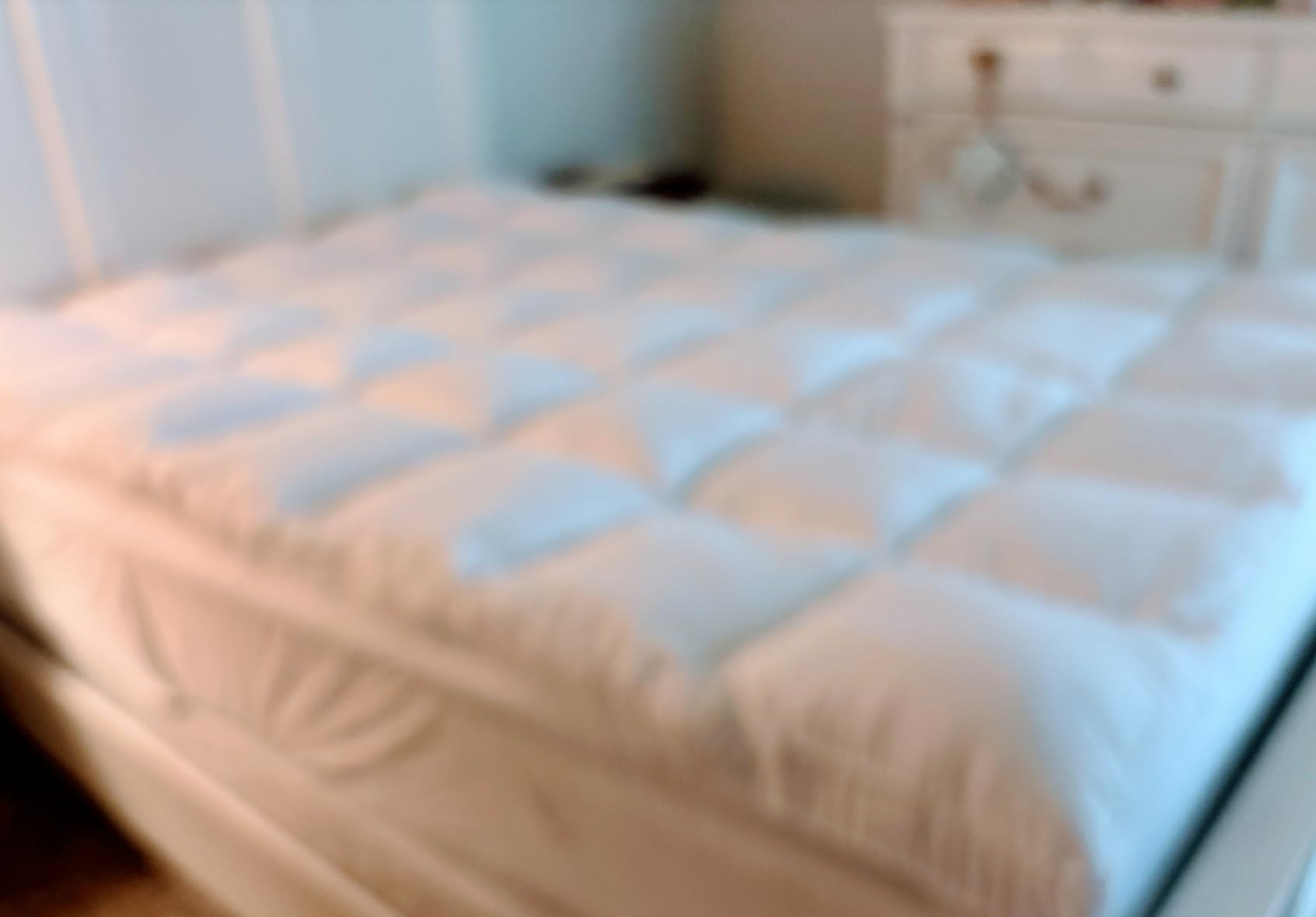 CYMULA Queen Mattress Topper for Back Pain - Extra Thick Cooling Mattress Pad Cover for Queen Size Bed - Soft Mattress Protector Pillow Top with 8-21 Inch Deep Pocket 3D Snow Down Alternative Fill customer photo 2