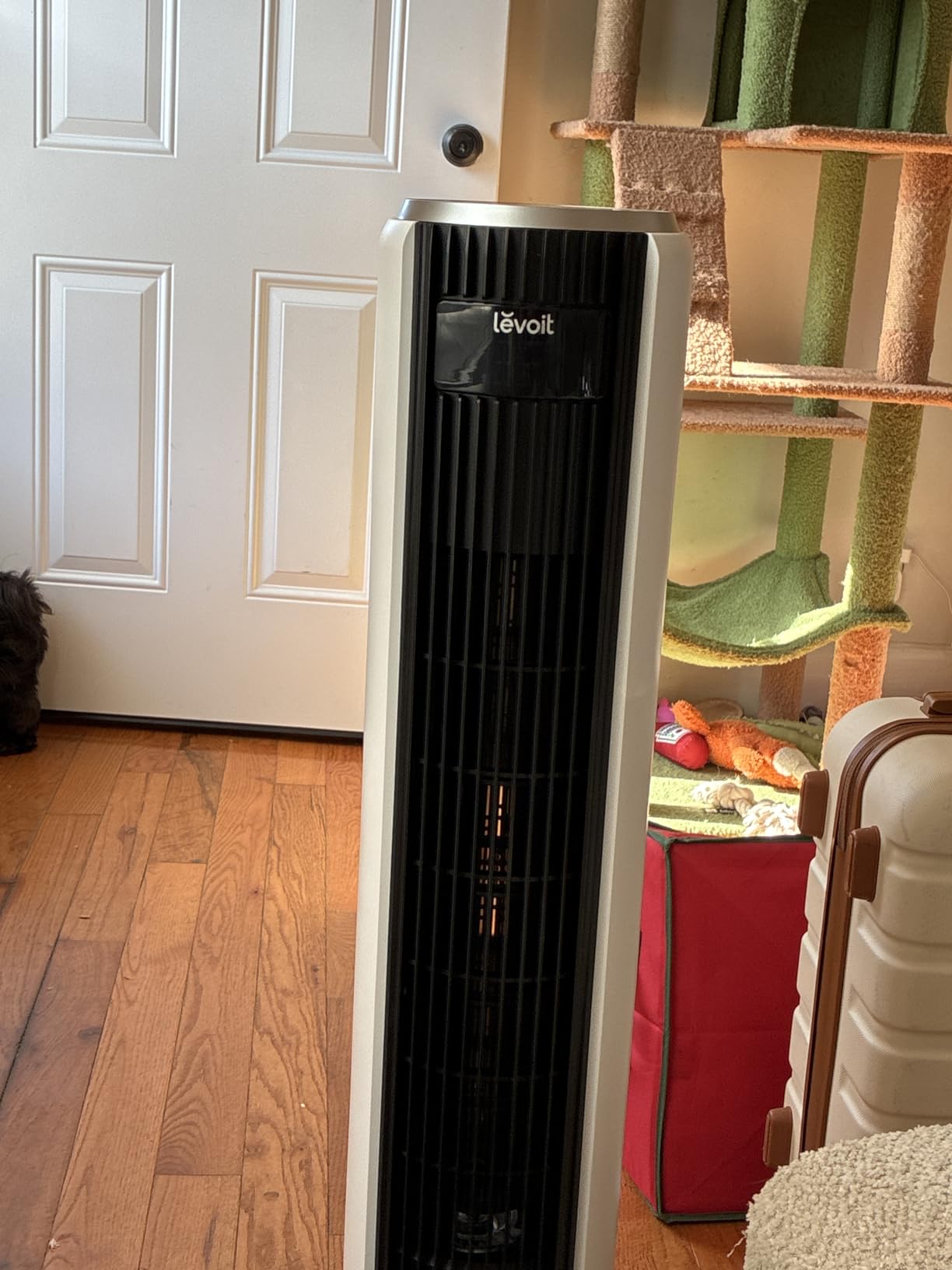 LEVOIT Tower Fan for Bedroom, 90° Oscillating Standing Fan with 28dB Quiet for Sleep, 25ft/s Velocity, 12H Timer, 5 Speeds 4 Modes, Remoter, Bladeless Room Fan for Home, Office, Indoor, 36 inch, White customer photo 2