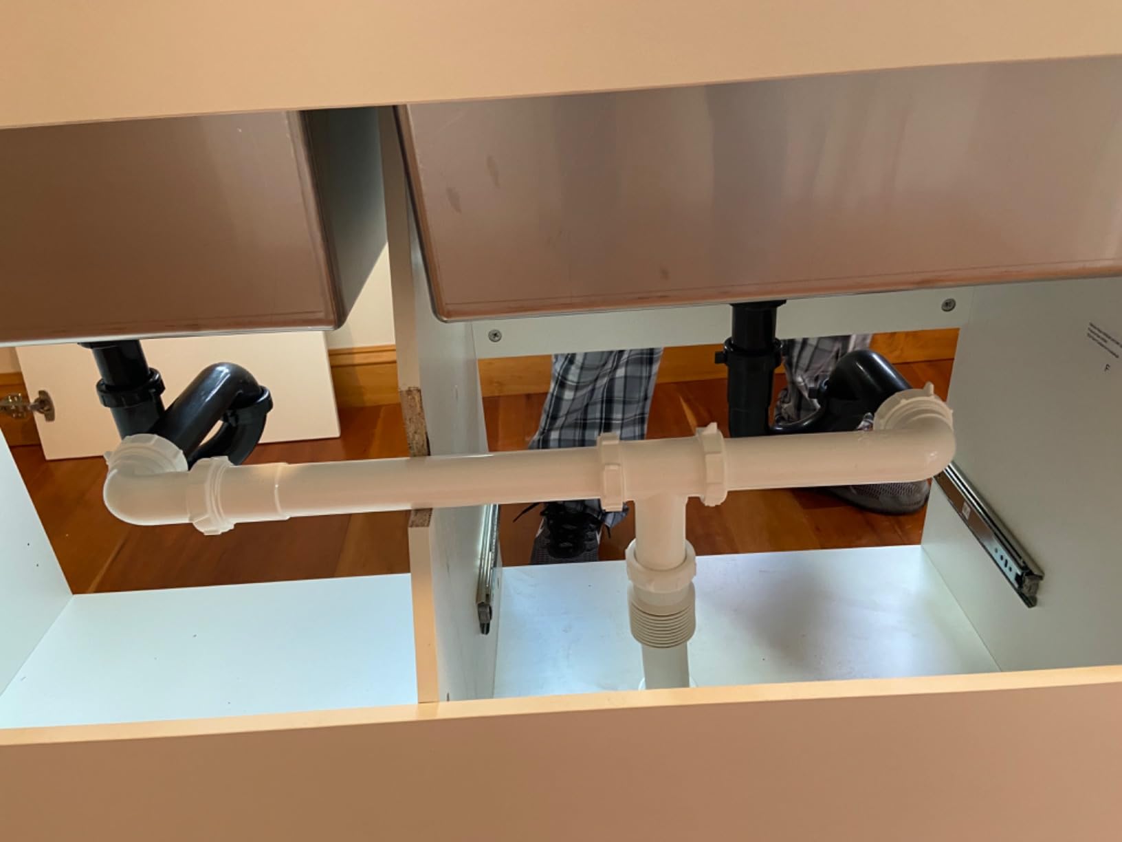 SIMPLIHOME Modern Wide Shaker All-in-One 46 inch Wide Utility Sink and Laundry Cabinet in Pure White Finish, Transitional Stainless Steel Sink Cabinet for Laundry Rooms with High-Arch Chrome Faucet customer photo 2