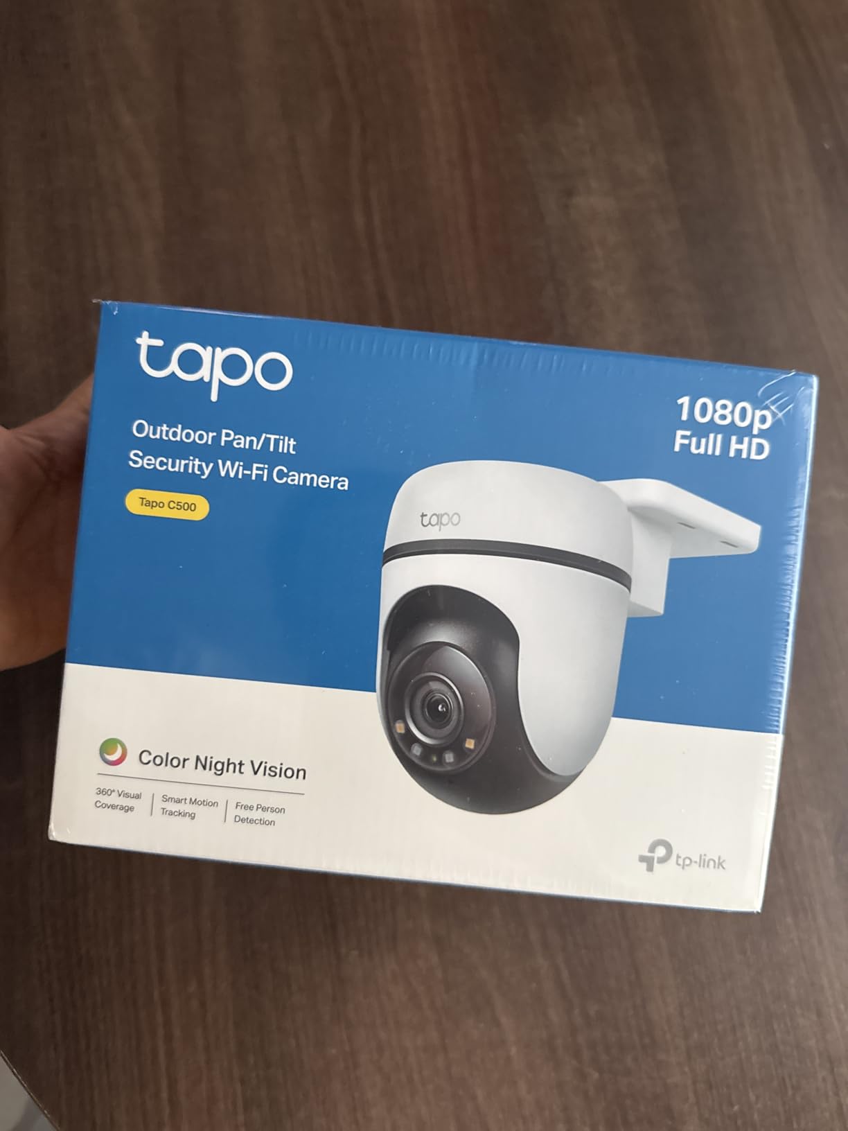 Tapo 1080P Outdoor Wired Pan/Tilt Security Wi-Fi Camera, 360° View, Motion Tracking, Works with Alexa & Google Home, Night Vision, Free AI Detection, Cloud & SD Card Storage(up to 512GB), Tapo C500 customer photo 1