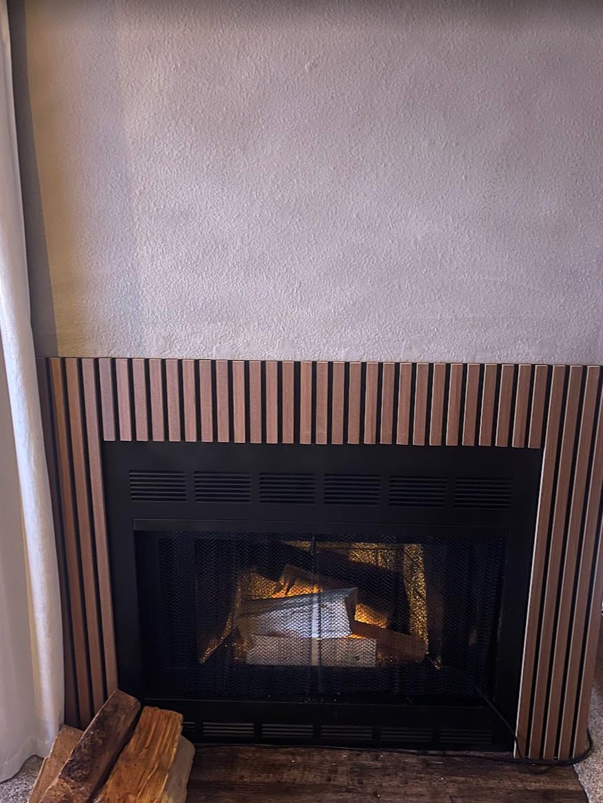 Art3d 2 Wood Slat Acoustic Panels for Wall and Ceiling - 3D Fluted Sound Absorbing Panel with Wood Finish - Walnut customer photo 2