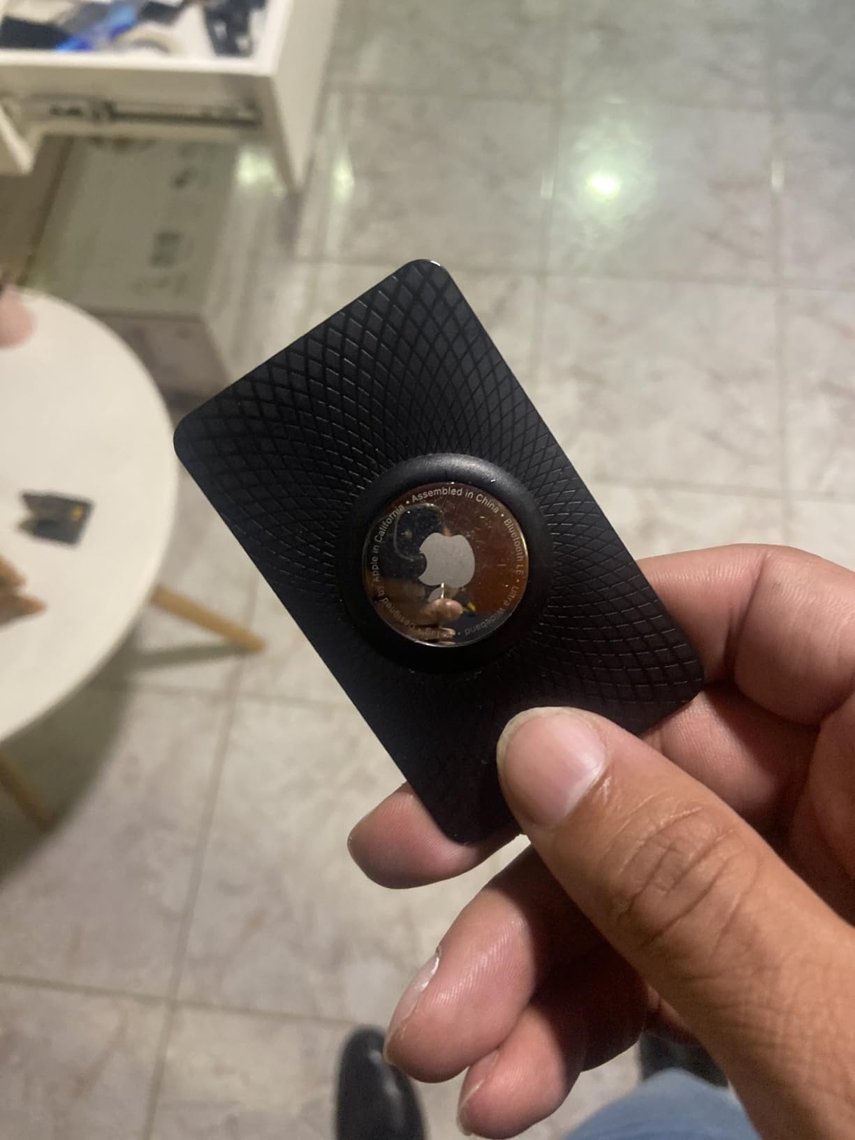 Compatible with Apple AirTag (1st & 2nd Generation), Ultra Thin AirTag Wallet Holder 2 Pack, Slim AirTag Card Holder Case for Purse, Handbag, Backpack, or Clutch customer photo 1