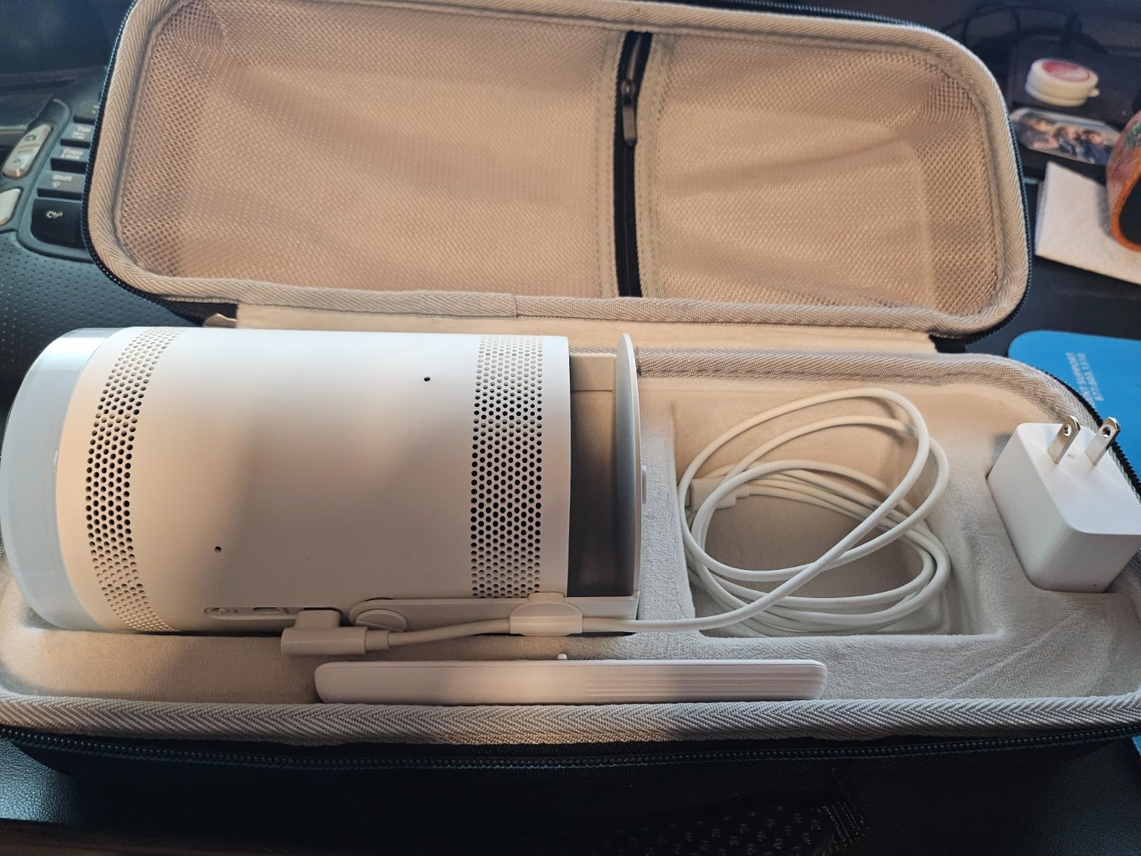 Case for Samsung The Freestyle Projector, EVA Hard Shell Travel Carrying Storage Case Bag for Samsung The Freestyle Portable Projector (Black) customer photo 1