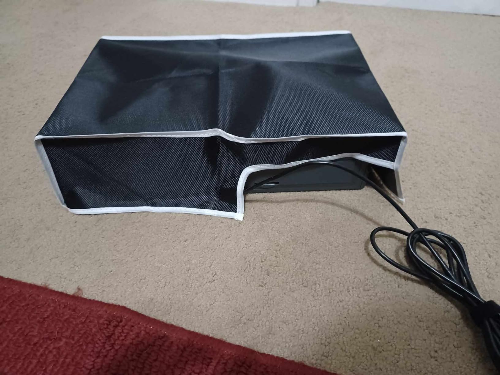 Wigearss Horizontal Mode Dust Cover For PS5 Console 1680D Oxford cloth Anti-Scratch Waterproof Dust Guard Backend cutaway design (Not for PS5 Slim PS5 Pro) customer photo 2