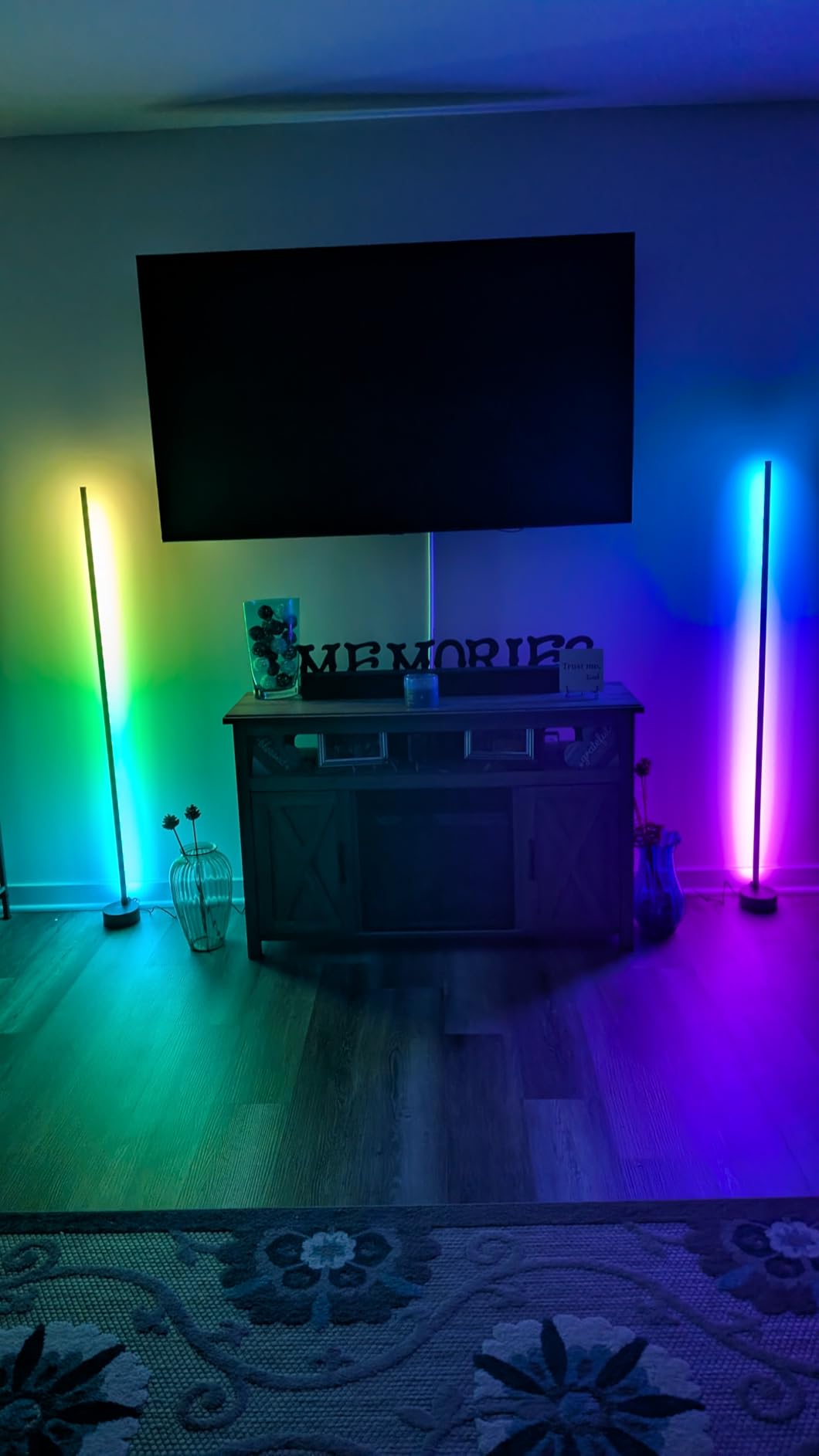 Corner Floor Lamp - Smart RGB LED Corner Lamp with App and Remote Control, 16 Million Colors & 68+ Scene, Music Sync, Timer Setting - Ideal for Living Rooms, Bedrooms, and Gaming Rooms customer photo 1