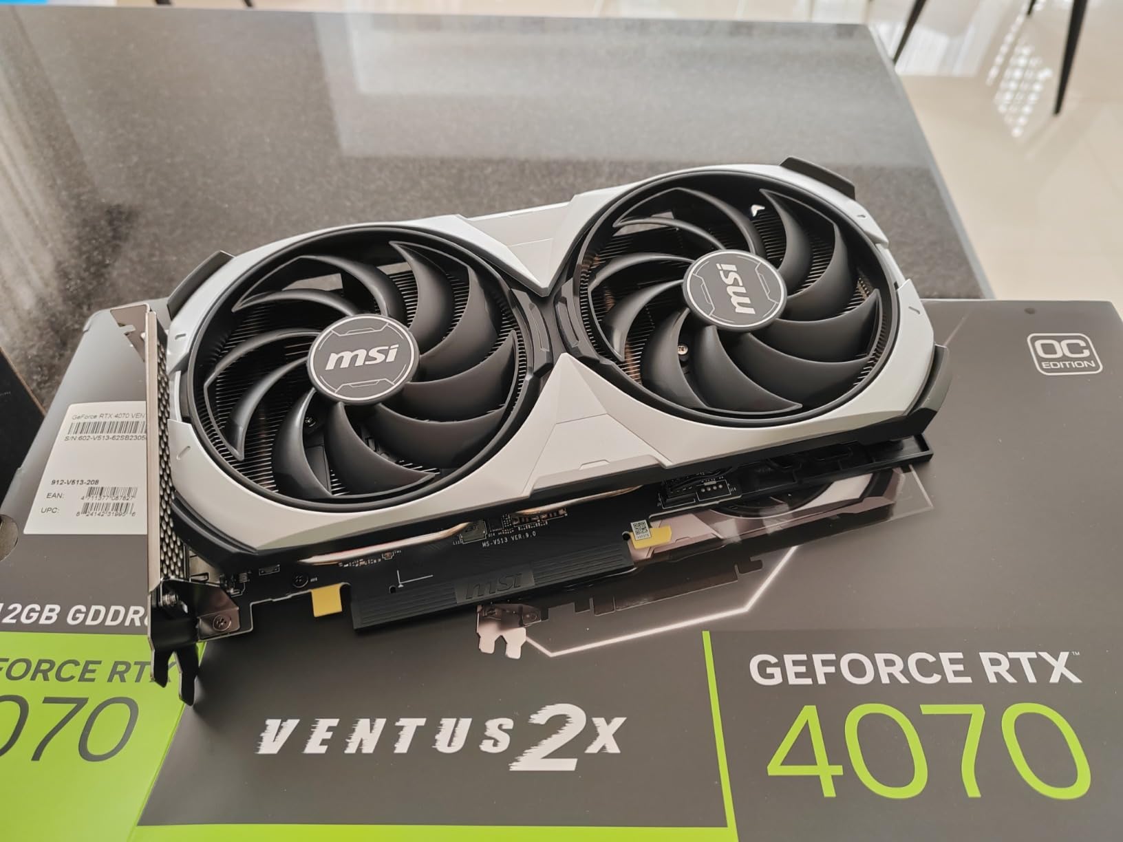 MSI Gaming GeForce RTX 4070 12GB GDRR6X (Ventus 2X 12G OC) customer photo 2