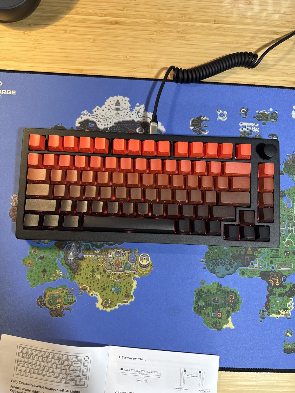 XVX PBT Keycaps - Side Print Keycaps 60 65 75 100 Percent, Double Shot Shine Through Custom Key caps, Black 136 Keys Set, OEM Profile, Minimalist Style Phantom for Cherry Gateron MX Switche Keyboard customer photo 1