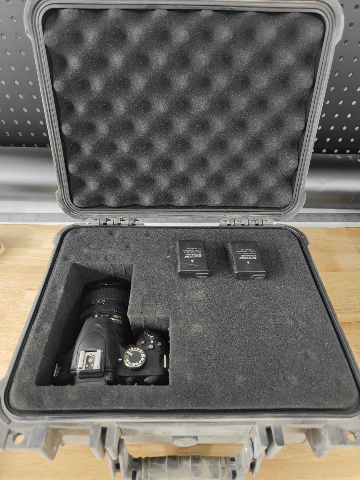 13.6X11.4X6 Inch Hard Case, Portable Weather Waterproof Protective Camera Case with Customizable Foam customer photo 2