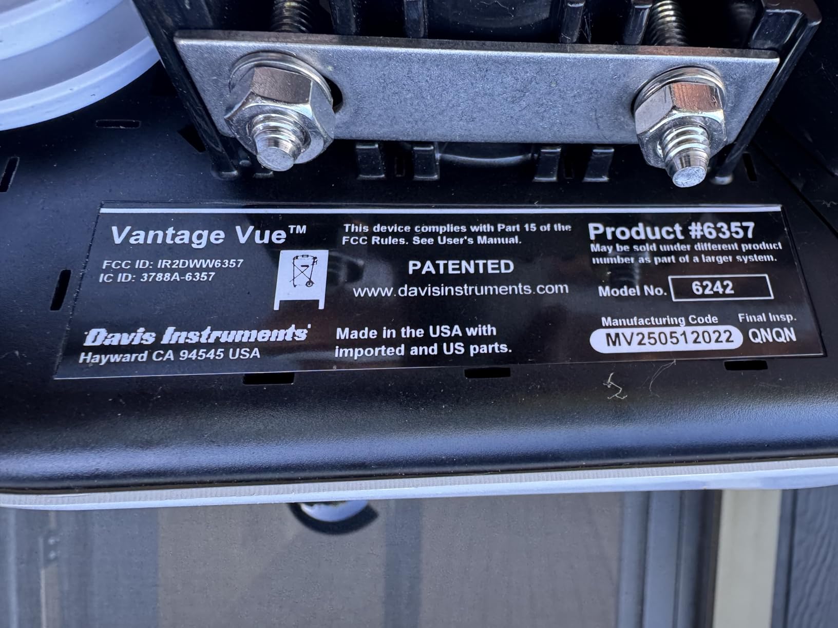 Davis Vantage Vue Wireless Weather Station w/WeatherLink Console customer photo 1