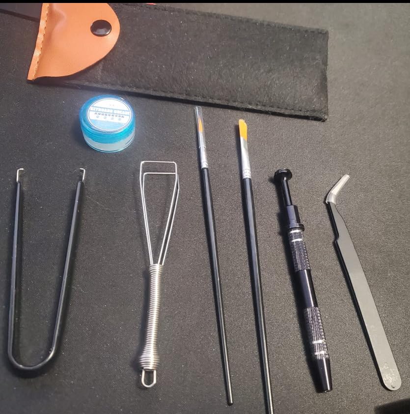 Keyboard Remover Tool Kit-7-Piece Set, Keycap Puller Include 5g Keyboard Lube, Switch Puller, Lubricating Pen, Cleaning Brush, Tweezers, 4-Jaw Gripper, and Key Cap Puller customer photo 1