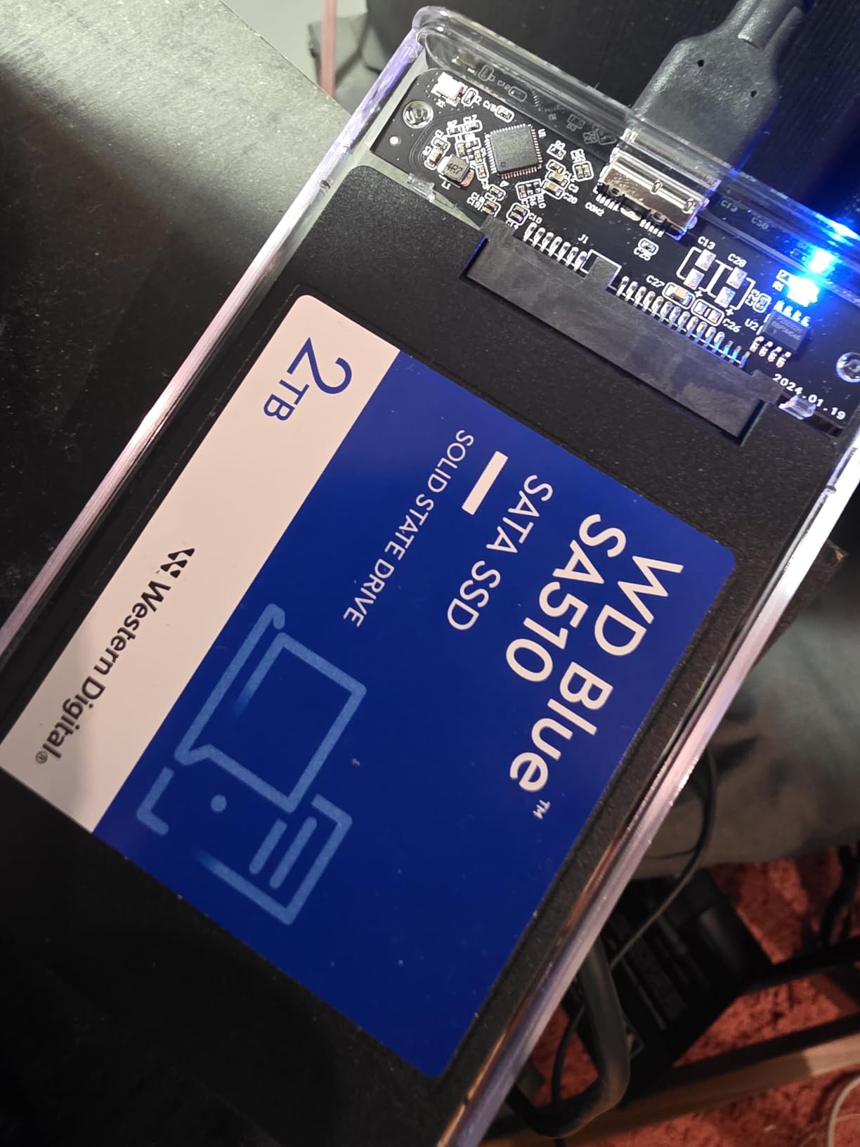 Western Digital 2TB WD Blue SA510 SATA Internal Solid State Drive SSD - SATA III 6 Gb/s, 2.5