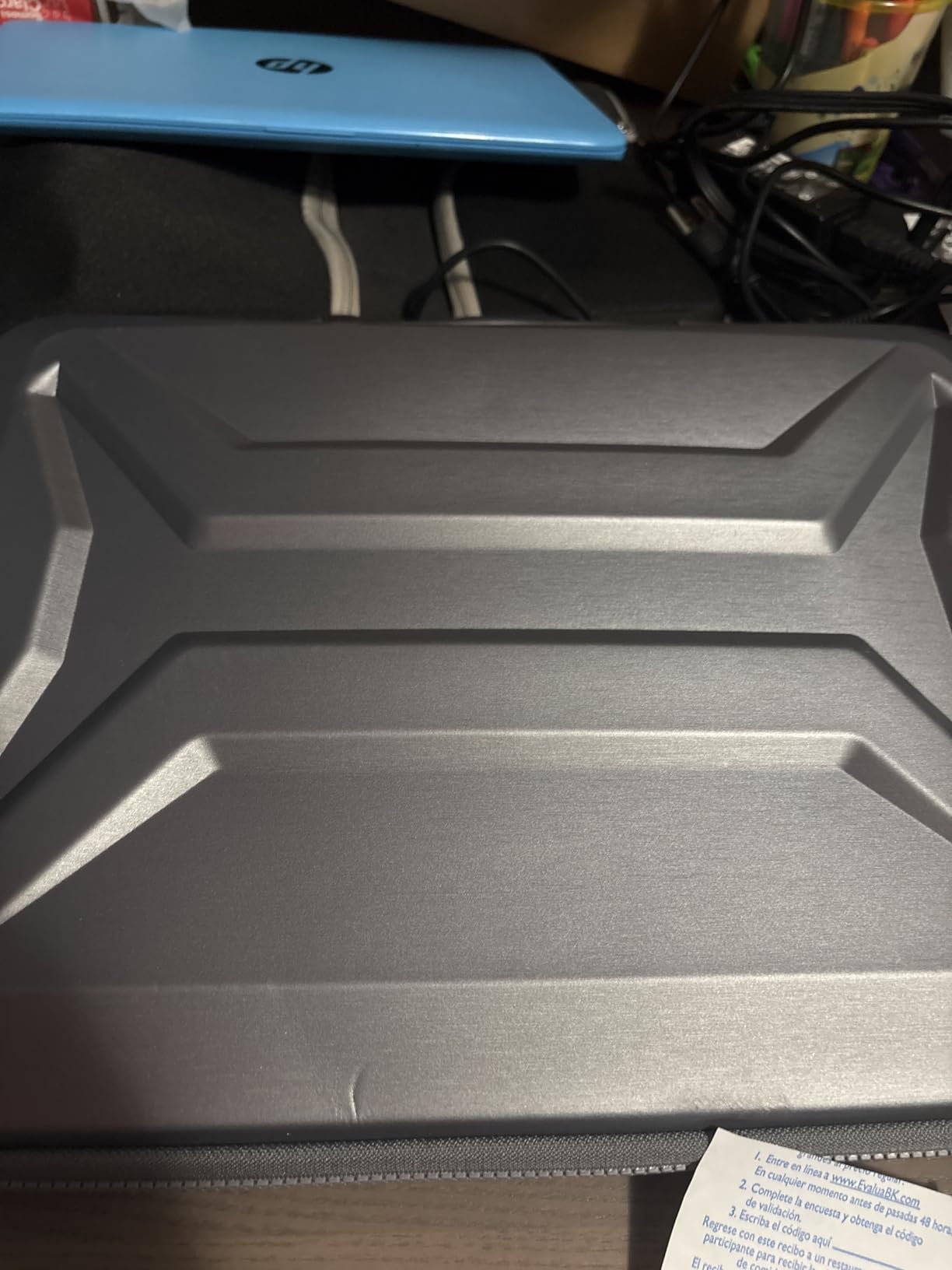 DOMISO 15.6-16 Inch Laptop Hard Case, Waterproof Shockproof Hard Shell Laptop Sleeve Protective Carrying Case with Retractable Handle for Macbook Pro/Lenovo IdeaPad Legion/HP ENVY/Dell XPS,Black customer photo 2