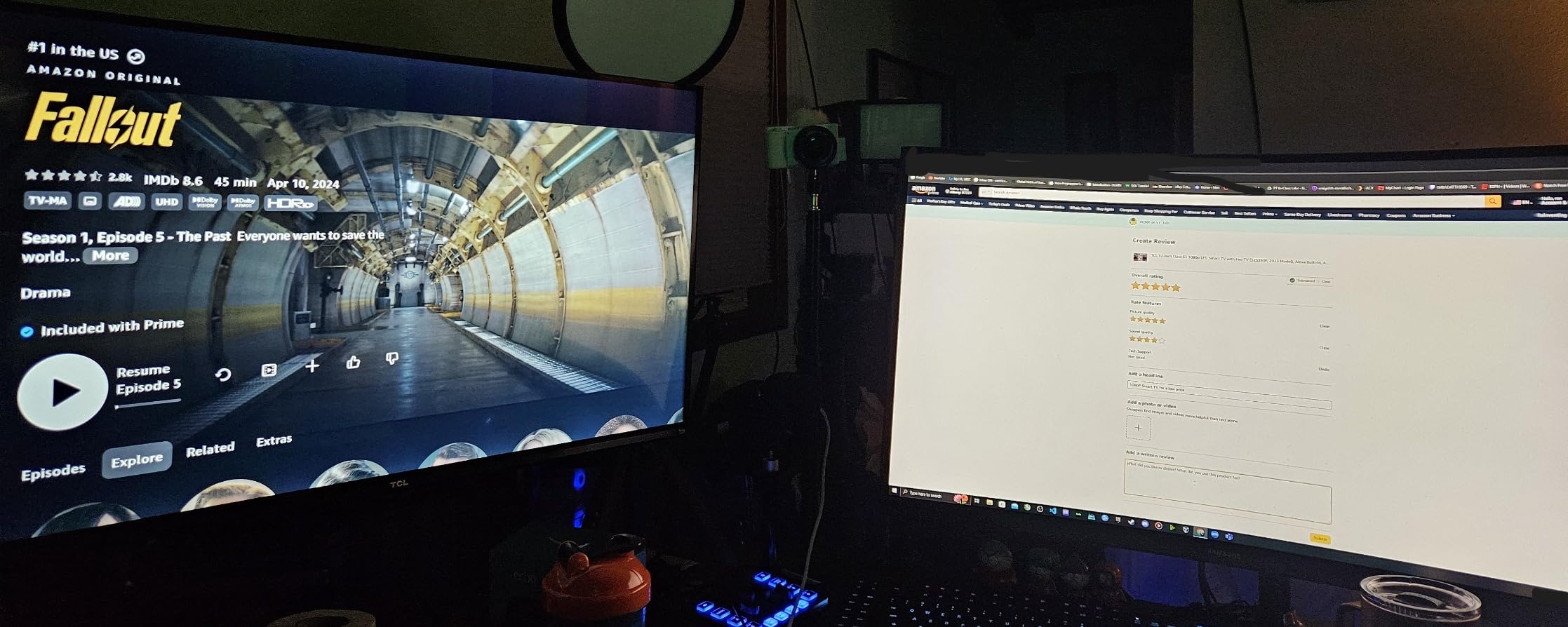 TCL 32-Inch Class S3 1080p LED Smart TV with Fire TV (32S350F, 2023 Model), Alexa Built-in, Apple AirPlay Compatibility, Streaming FHD Television, Black customer photo 2