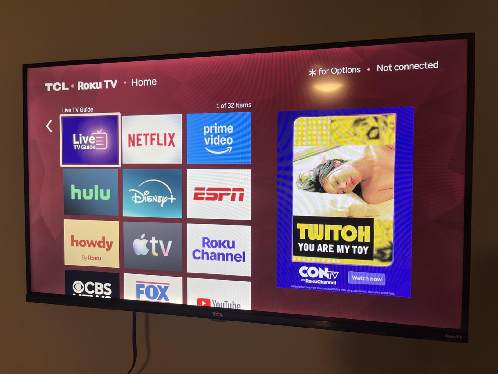 TCL 32-Inch Class S3 1080p LED Smart TV with Roku TV (32S350R, 2023 Model), Compatible with Alexa, Google Assistant, and Apple HomeKit Compatibility, Streaming FHD Television, Black customer photo 1