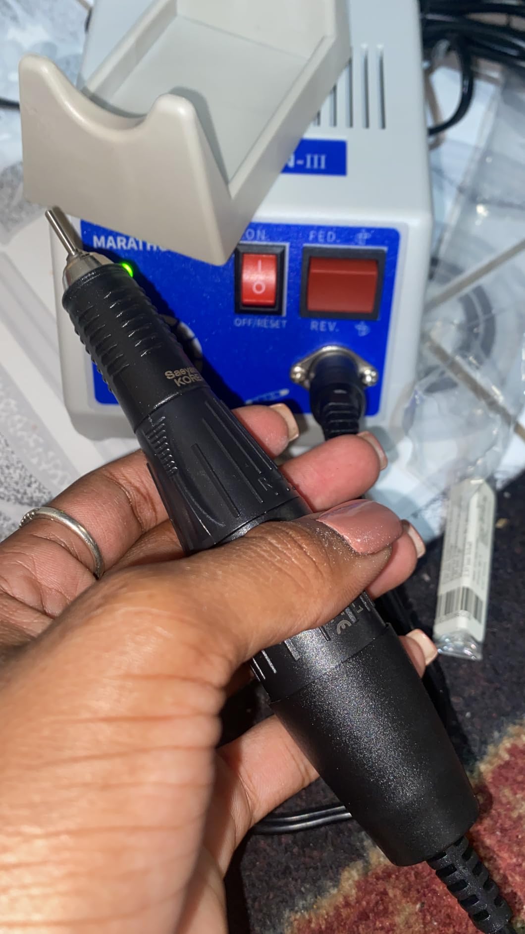 Marathon-III Micromotor Lab Jewelry Carving sander Micromotor Micromotor Hand Kit suitable for marathon customer photo 1