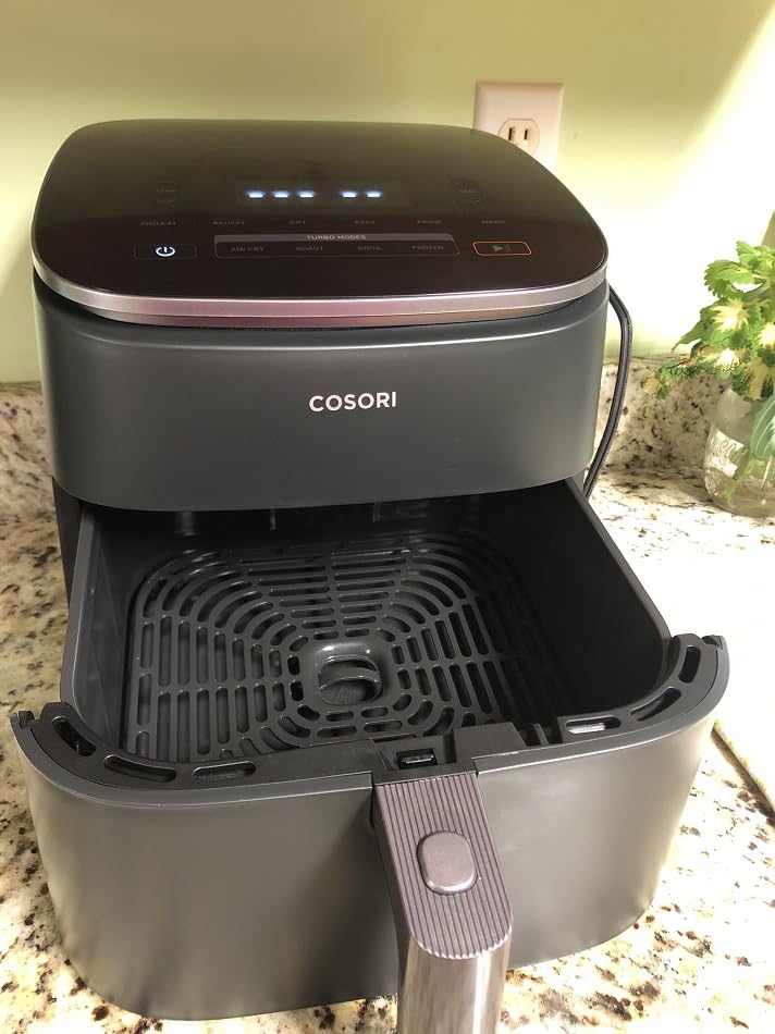 Cosori 9-in-1 TurboBlaze Air Fryer 6 Qt, Premium Ceramic Coating, 90°-450°F, Precise Heating, Dark Gray customer photo 1