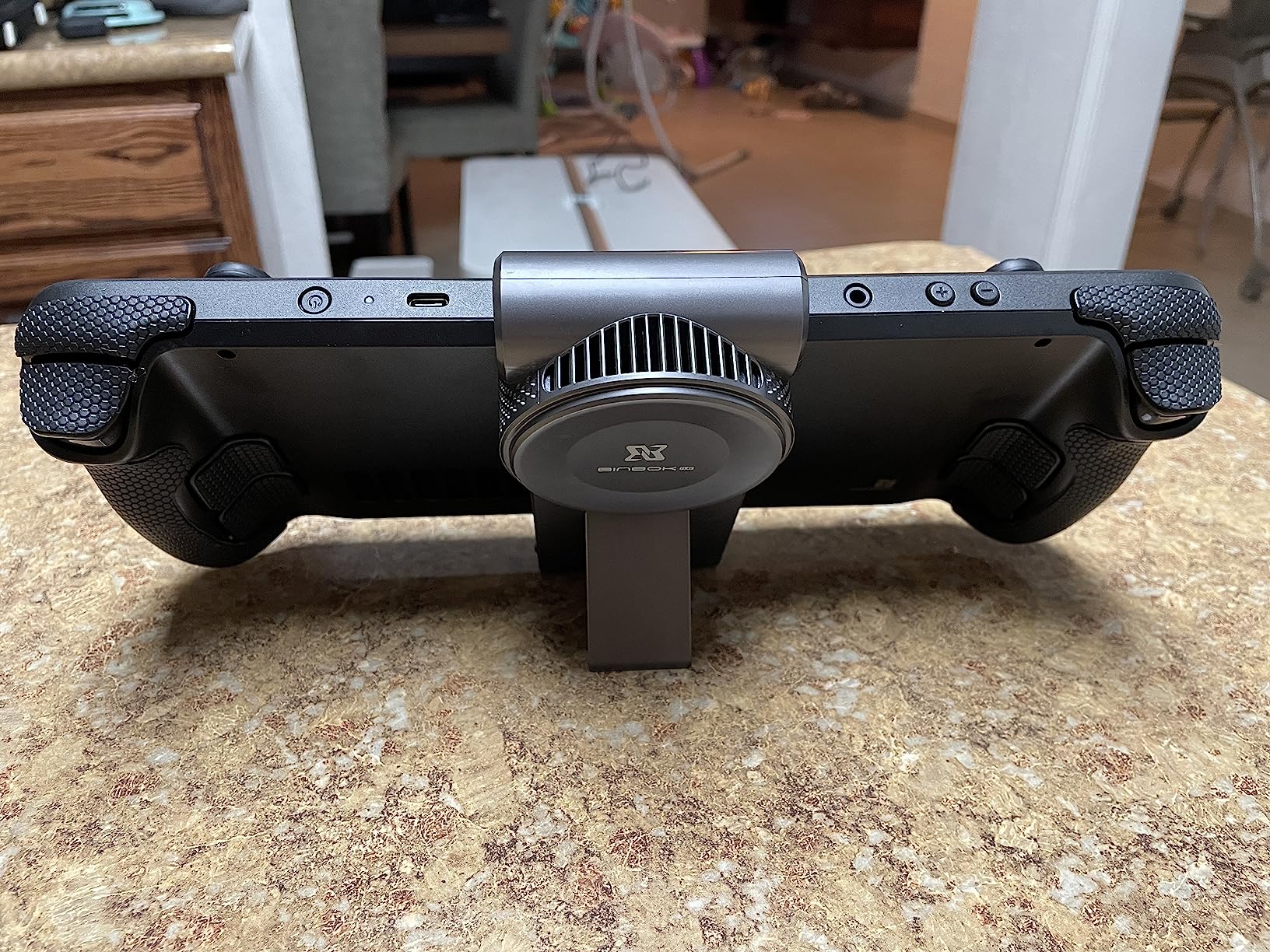 BINBOKPLAY V1 Steam Deck Fan for Cooling, Steam Deck Cooler for CPU with Steam Deck Dock Function for Steam Deck Accessories, Exhaust Cooling System, LED Indicator, Rechargeable USB Port customer photo 1