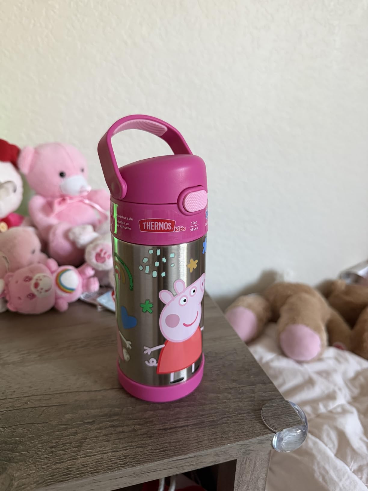 THERMOS FUNTAINER Water Bottle with Straw - 12 Ounce - Kids Stainless Steel Vacuum Insulated Water Bottle with Lid, Bluey customer photo 1