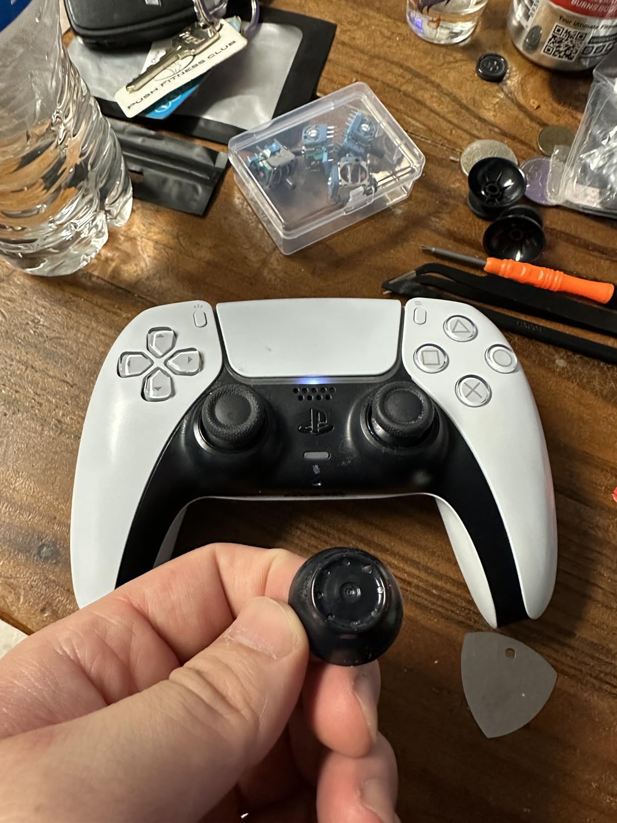 for PS5 Analog Stick Replacement for Sony PlayStation 5 PS5 Joysticks Replacement 3D Joystick Sensor Module Thumbstick Controller Accessory Part with Kit(4Pack) customer photo 2