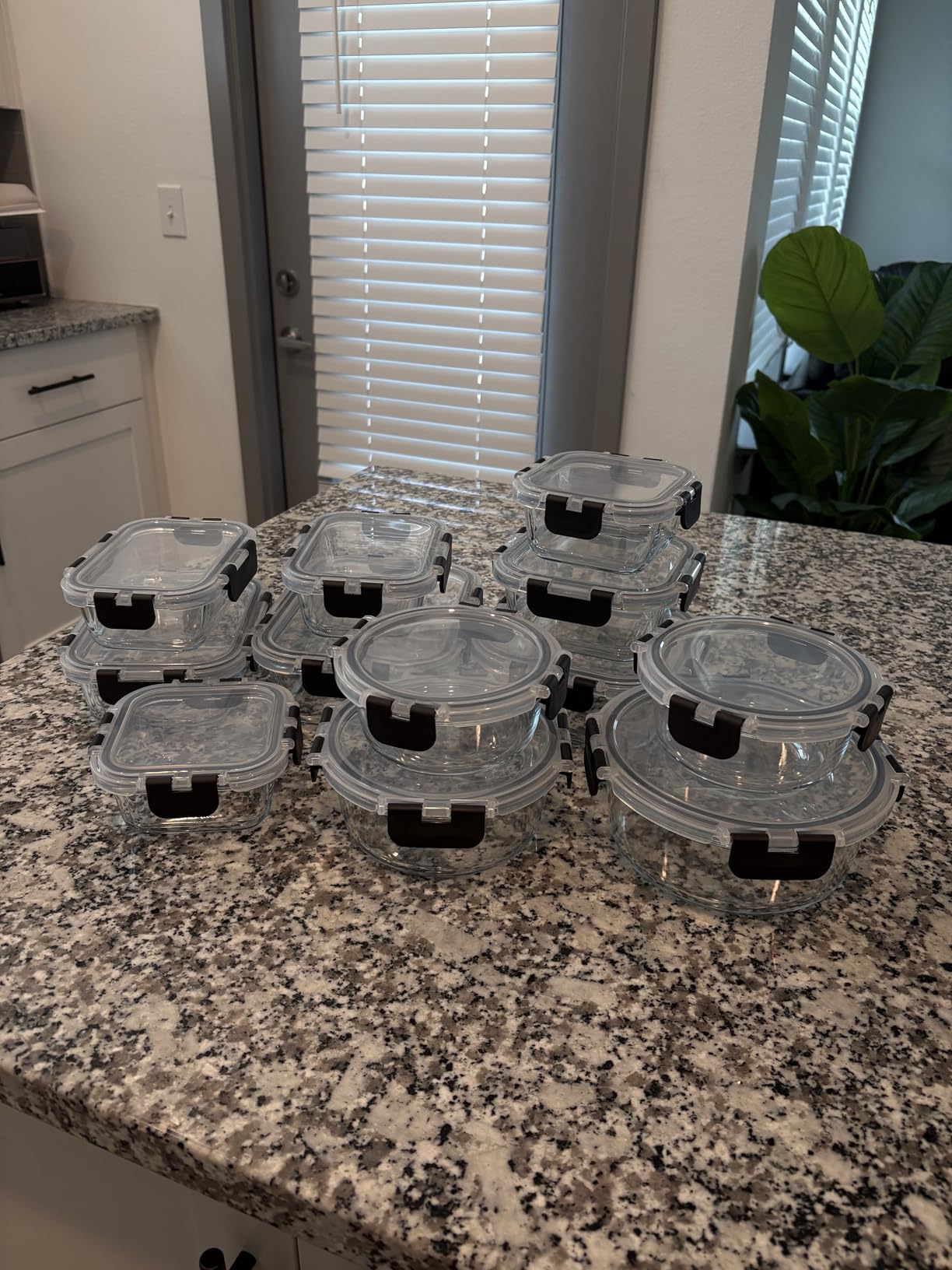 Magic Mill Premium Borosilicate Glass Food Storage Containers with lids Set | 24pc Sets with 12 Bowls & 12 Airtight Locking Lids for Lunch & Meal Prep, Safe for Oven, Freezer, Dishwasher, BPA-Free customer photo 1