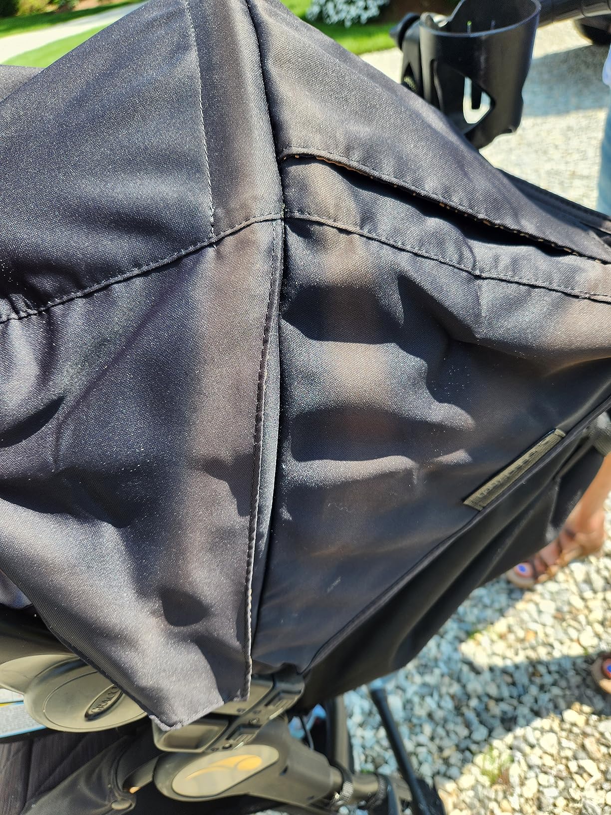 Baby Jogger Summit X3 3-Wheel Jogging Stroller with Hand Brake One-Hand Compact Fold & All-Wheel Suspension Midnight Black customer photo 2