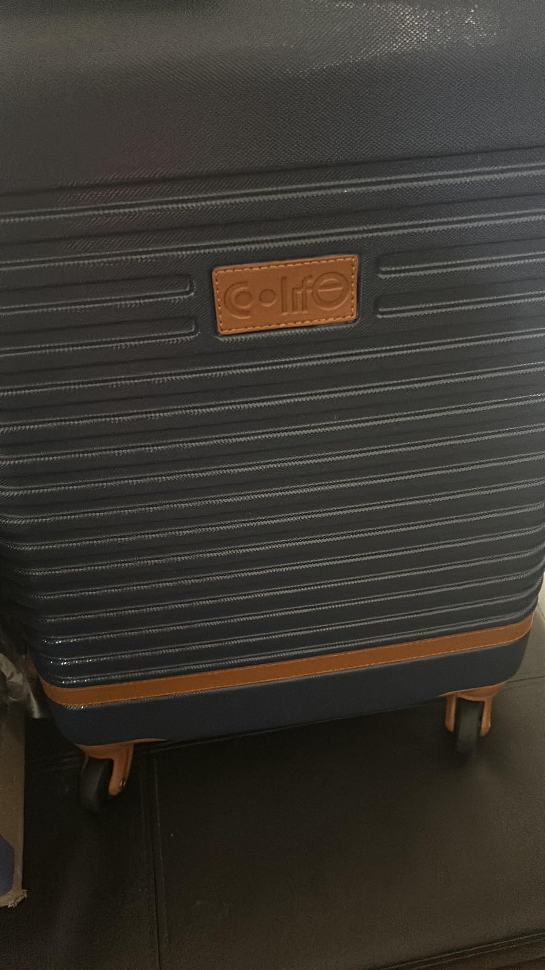 Coolife Suitcase Set 3 Piece Luggage Set Carry On Travel Luggage TSA Lock Spinner Wheels Hardshell Lightweight Luggage Set(White, 3 piece set (BP/TB/20)) customer photo 1