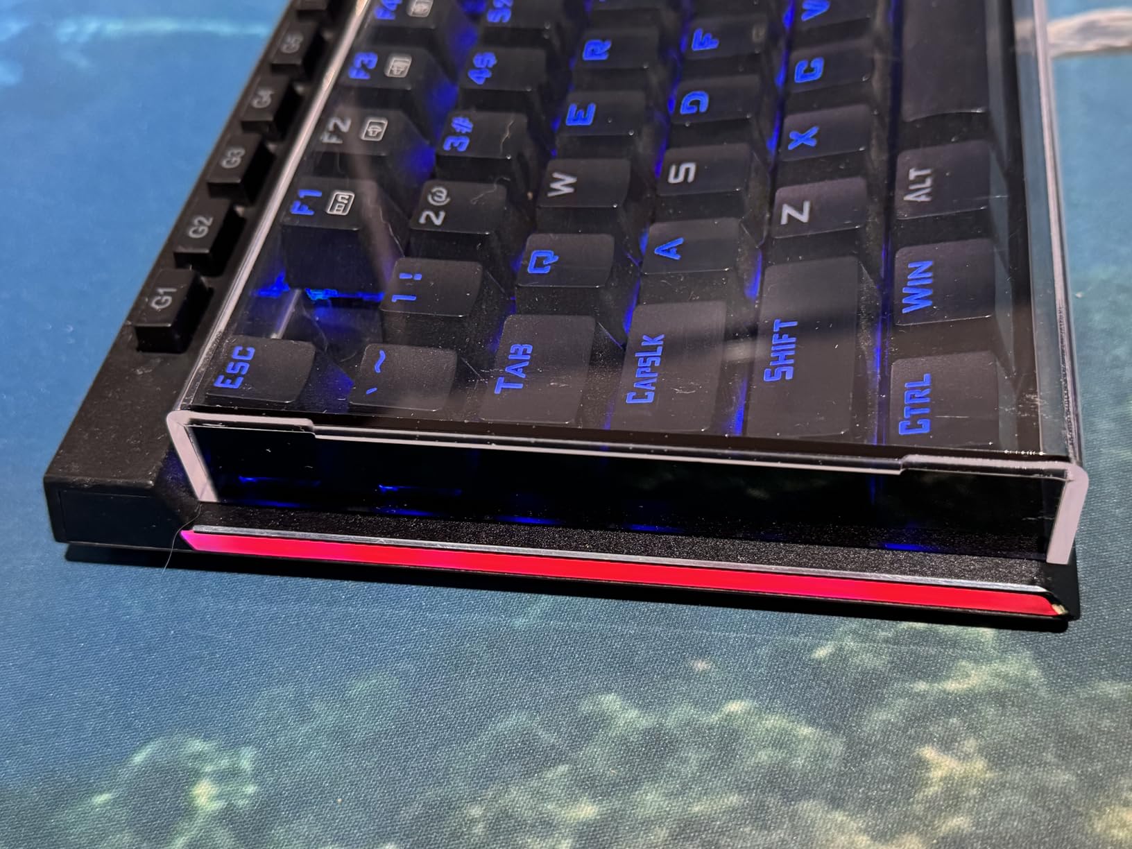 Redragon K556 Desing Wish Keyboard Cover, Water Resistant Half-Covered Acrylic Dust Cover Anti-Cat Lid customer photo 1