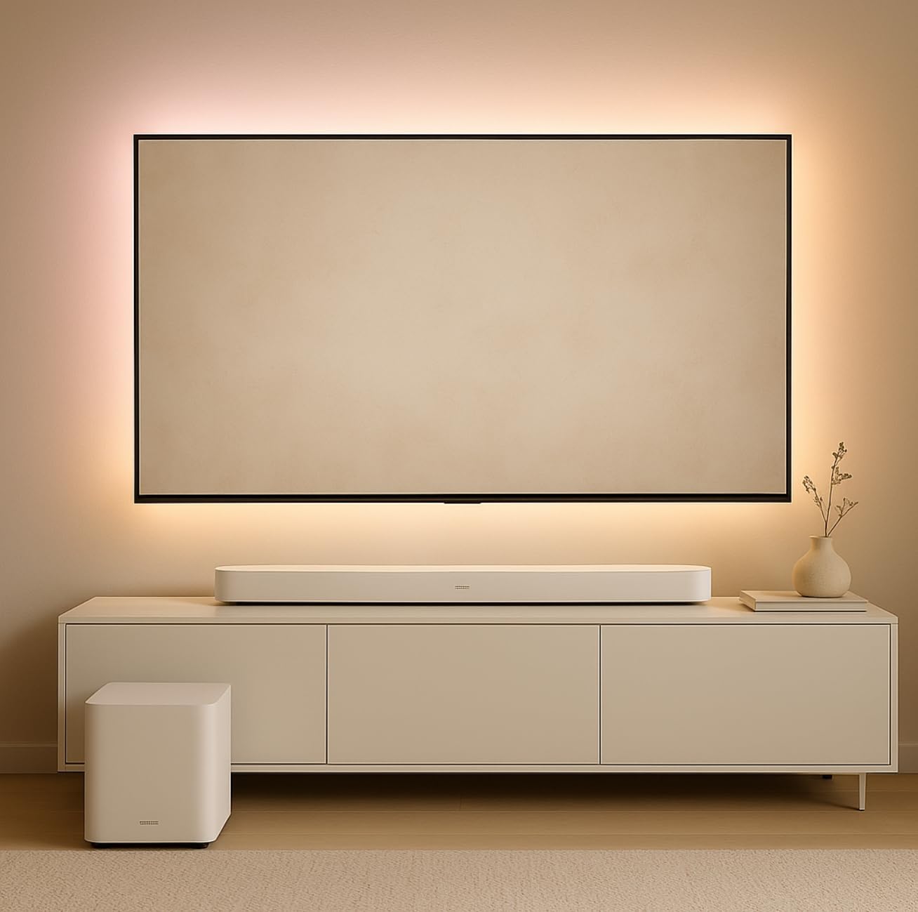 Smart Ultra Dolby Atmos Soundbar, All-in-One Surround Sound System for TV, A.I. Dialogue Mode, Alexa and Google Voice Control, HDMI eARC, Black customer photo 1