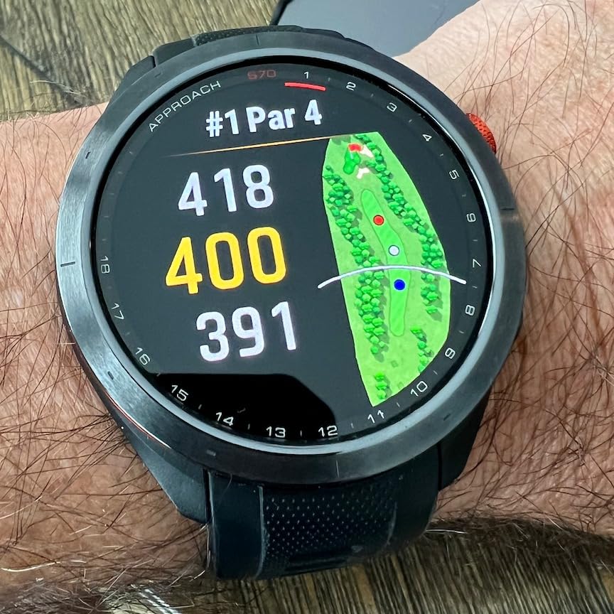 Garmin Approach S70 (Black, 47mm) Golf GPS Watch | Premium Smartwatch with AMOLED Display, Virtual Caddie & Playslike Distance | Bundle with PlayBetter Screen Protectors & Portable Charger customer photo 2