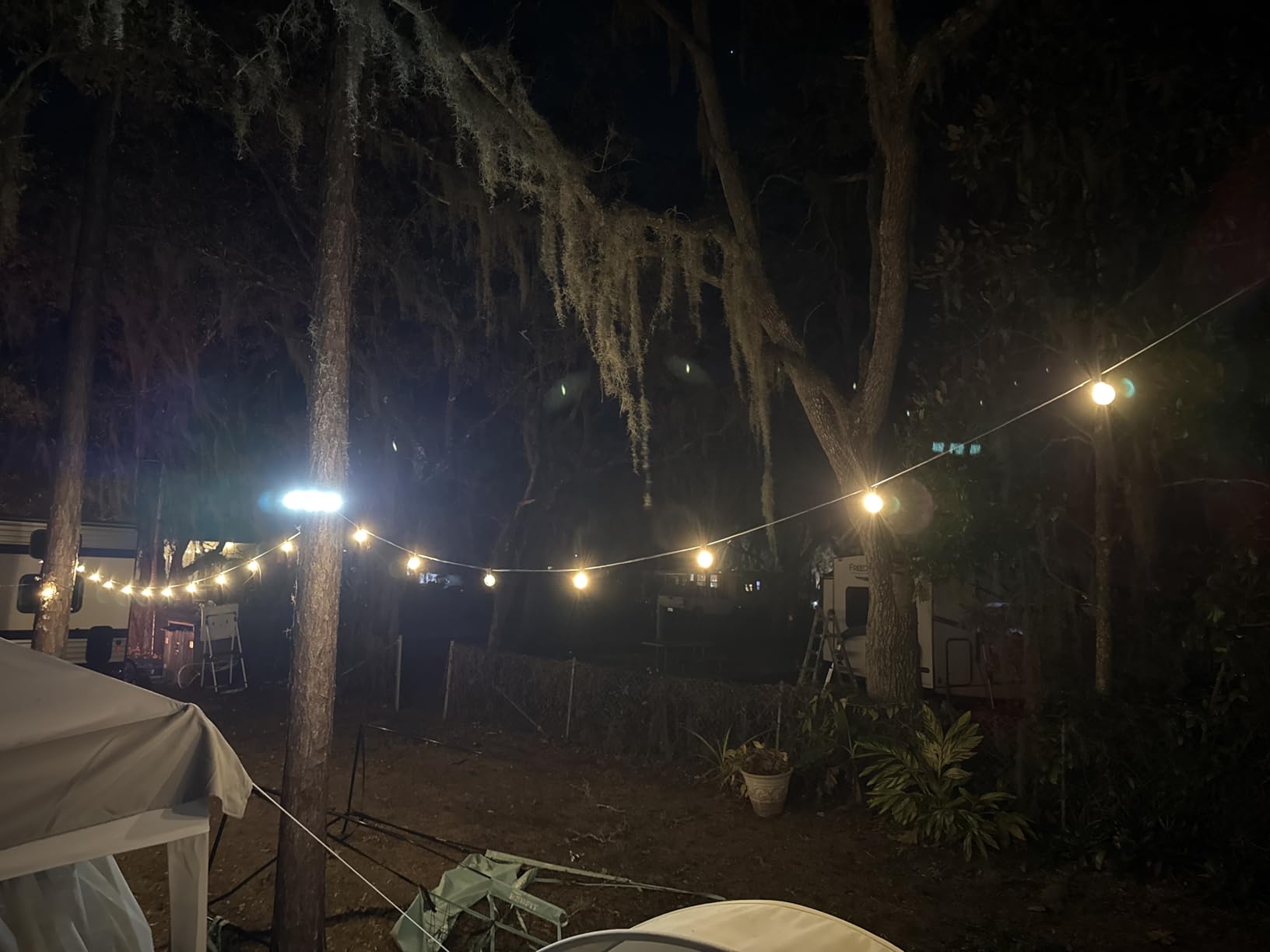 addlon 100FT Solar String Lights Outdoor with Remote, 54 LED Shatterproof Bulbs, Dimmable & Timable, 3 Light Modes, G40 Waterproof Solar String Lights for Outside Backyard Party Decor customer photo 1