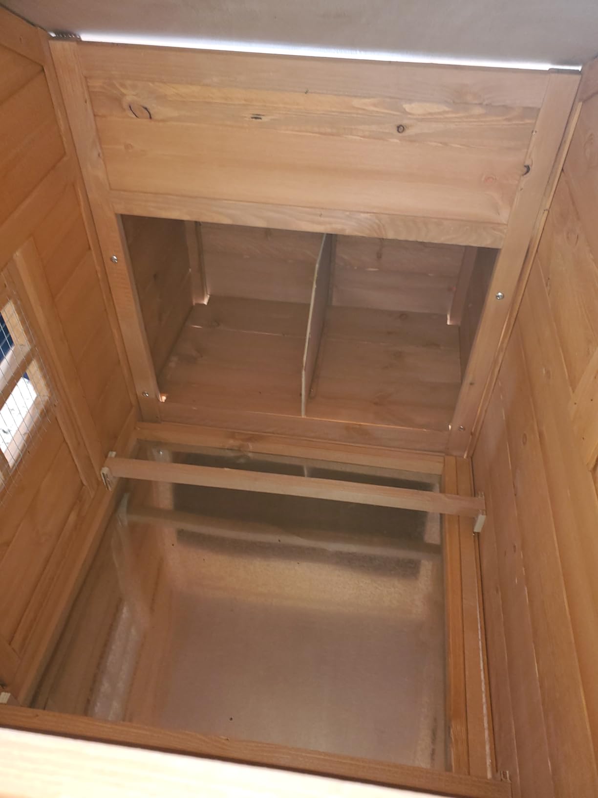 80in Large Chicken Coop, Waterproof Outdoor Hen House for 2-4 Chickens, Wooden Chicken House with Nesting Box, Removable Tray, PVC Cover, Run, for Garden Backyard Cage customer photo 1