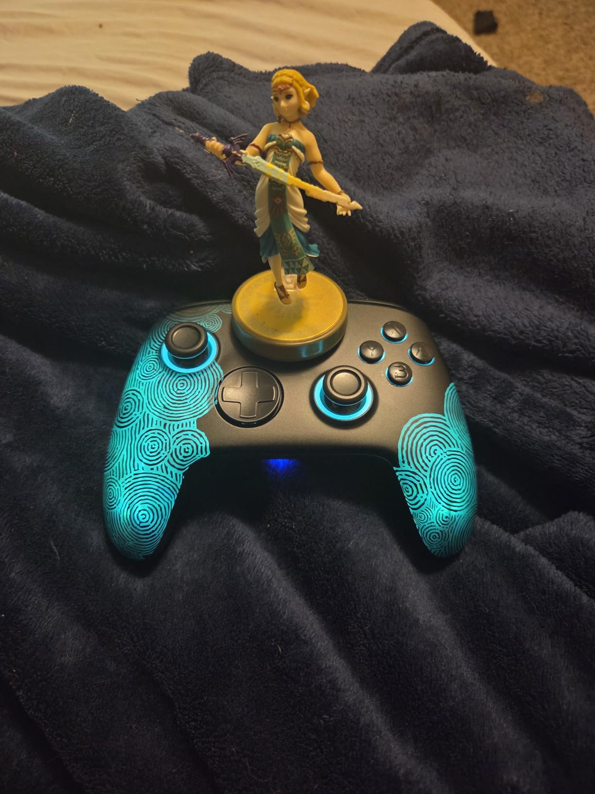 Switch 2 Pro Controller One-Key Wake Up for Switch2/OLED,Firefly Switch Wireless Controller with Hall Effect Joysticks, NFC Function, Black Bluetooth Remote Gamepad with 7 LED/Paddle/Turbo/Motion customer photo 1