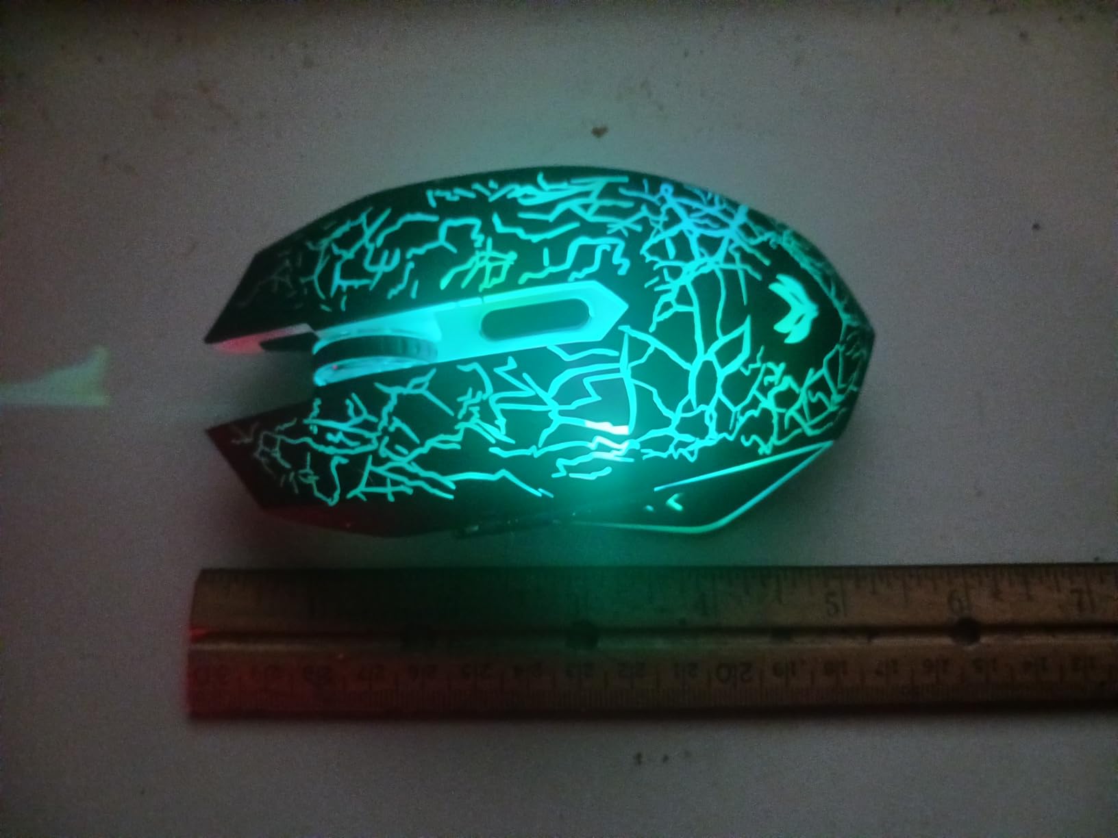 Wireless Gaming Mouse, Rechargeable Wireless Computer Mouse, 7-Color LED Light, Ergonomic Mouse with 6 Silent Click Buttons, 3 Adjustable 2400 DPI Wireless Mouse for Laptop,PC,Mac, Black customer photo 1