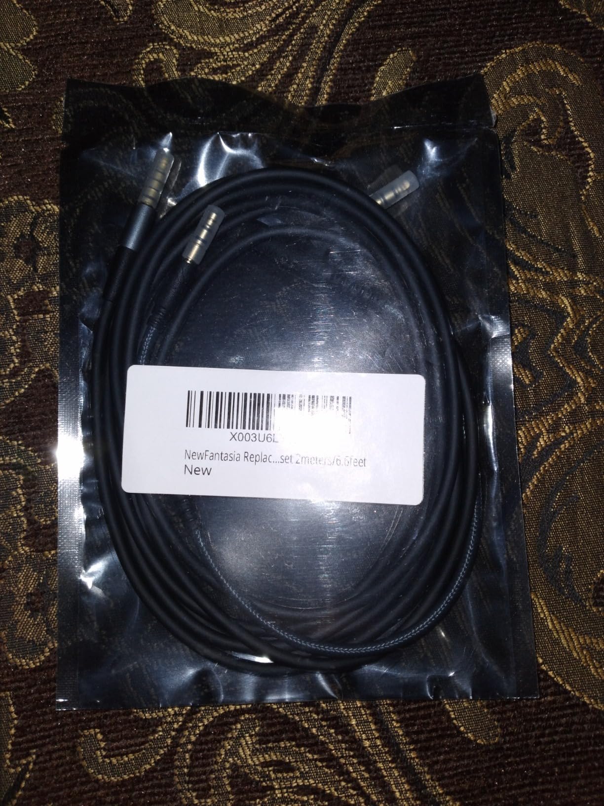 NewFantasia Replacement Audio Cable 3.5mm 5 Pole Male Cord Compatible with SteelSeries Arctis Nova 1, 1X, Pro, 7, 7X, 1P Gaming Headset 2meters 6.6feet customer photo 1