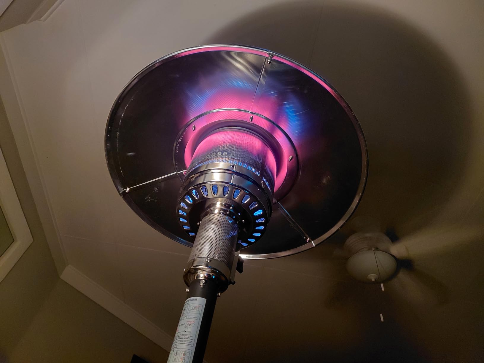 EAST OAK 50,000 BTU Patio Heater for Outdoor Use With Round Table Design, Double-Layer Stainless Steel Burner and Wheels, Outdoor Patio Heater for Home and Commercial, Bronze customer photo 1