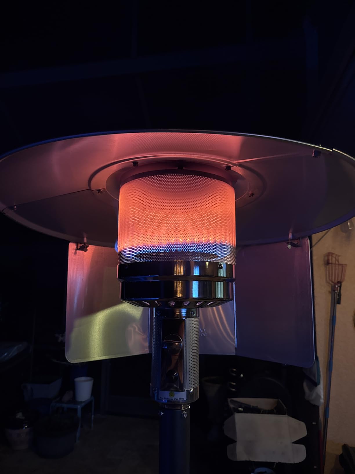 EAST OAK 50,000 BTU Patio Heater for Outdoor Use With Round Table Design, Double-Layer Stainless Steel Burner and Wheels, Outdoor Patio Heater for Home and Commercial, Bronze customer photo 2