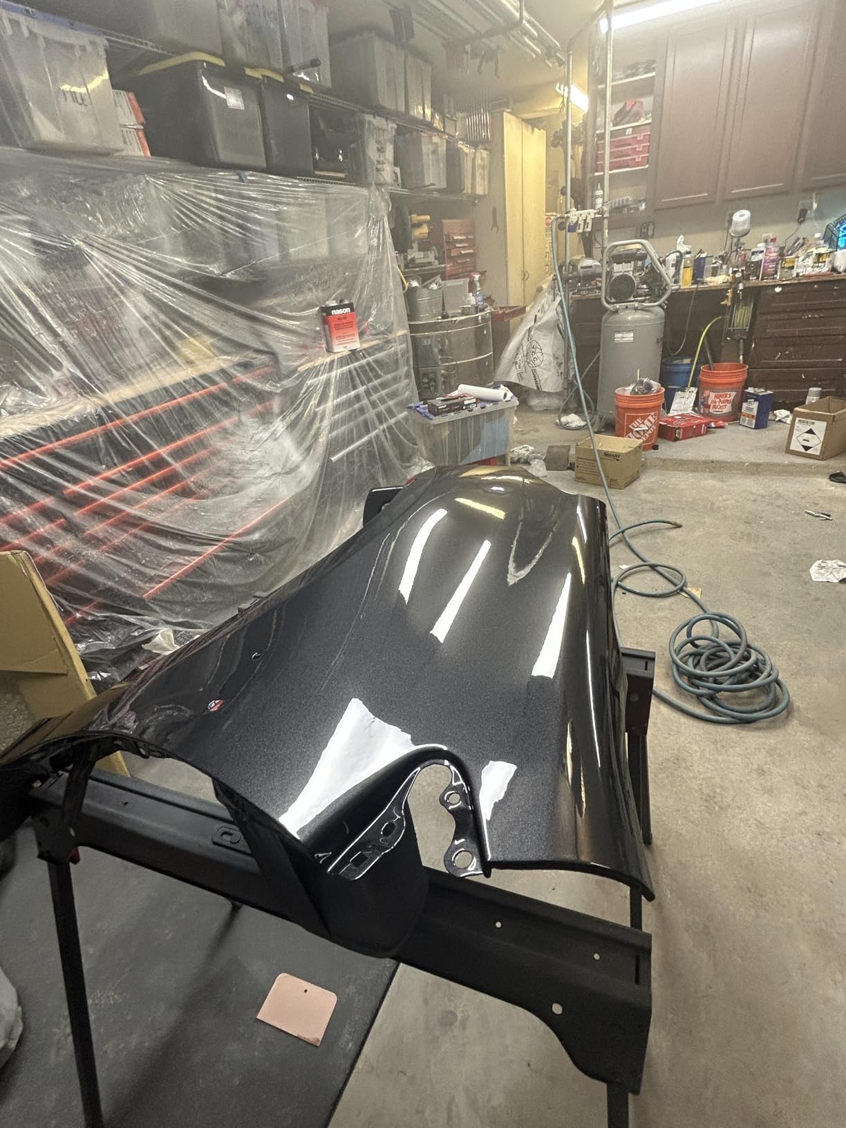 ENDOZER Professional HVLP Spray Gun Set Gravity Feed Air Spray Gun with 1.4, 1.7, 2.0mm Nozzles 20oz 600cc with Gauge for Auto Paint, Primer, Clear/Top Coat & Touch-Up (Not Suitable for Latex Paint) customer photo 2