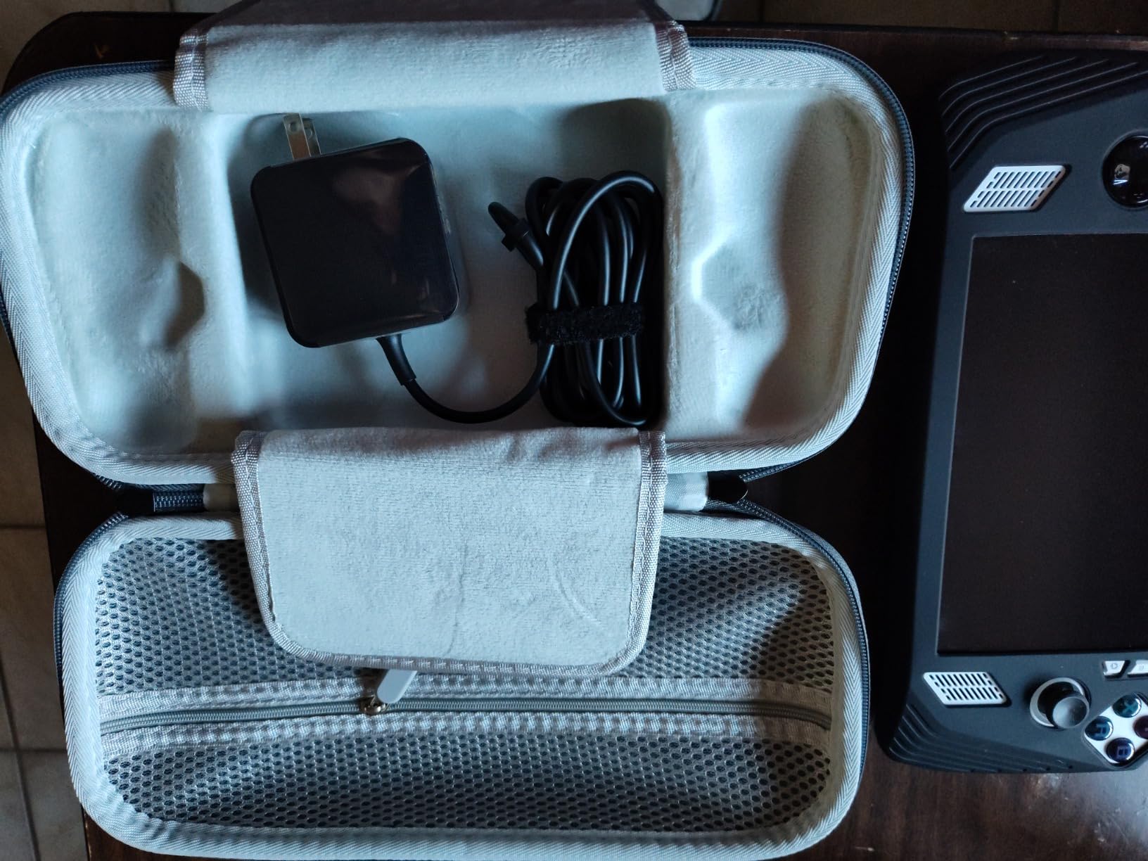 sarlar Rog Ally Carrying Case Compitable with ASUS ROG Ally Gaming Handheld and Accessories, Large Space Hard Shell Case Fit AC Adapter and Power Bank for Travel and Storage customer photo 2