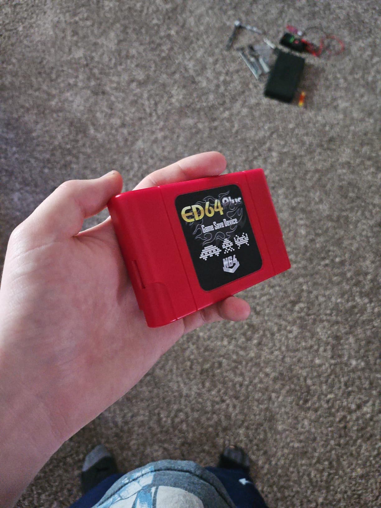 EXIGENT Game Save Cartridge Retro for Nintendo 64 N64 System Console + 16gb SD Memory Card (ED64) customer photo 2