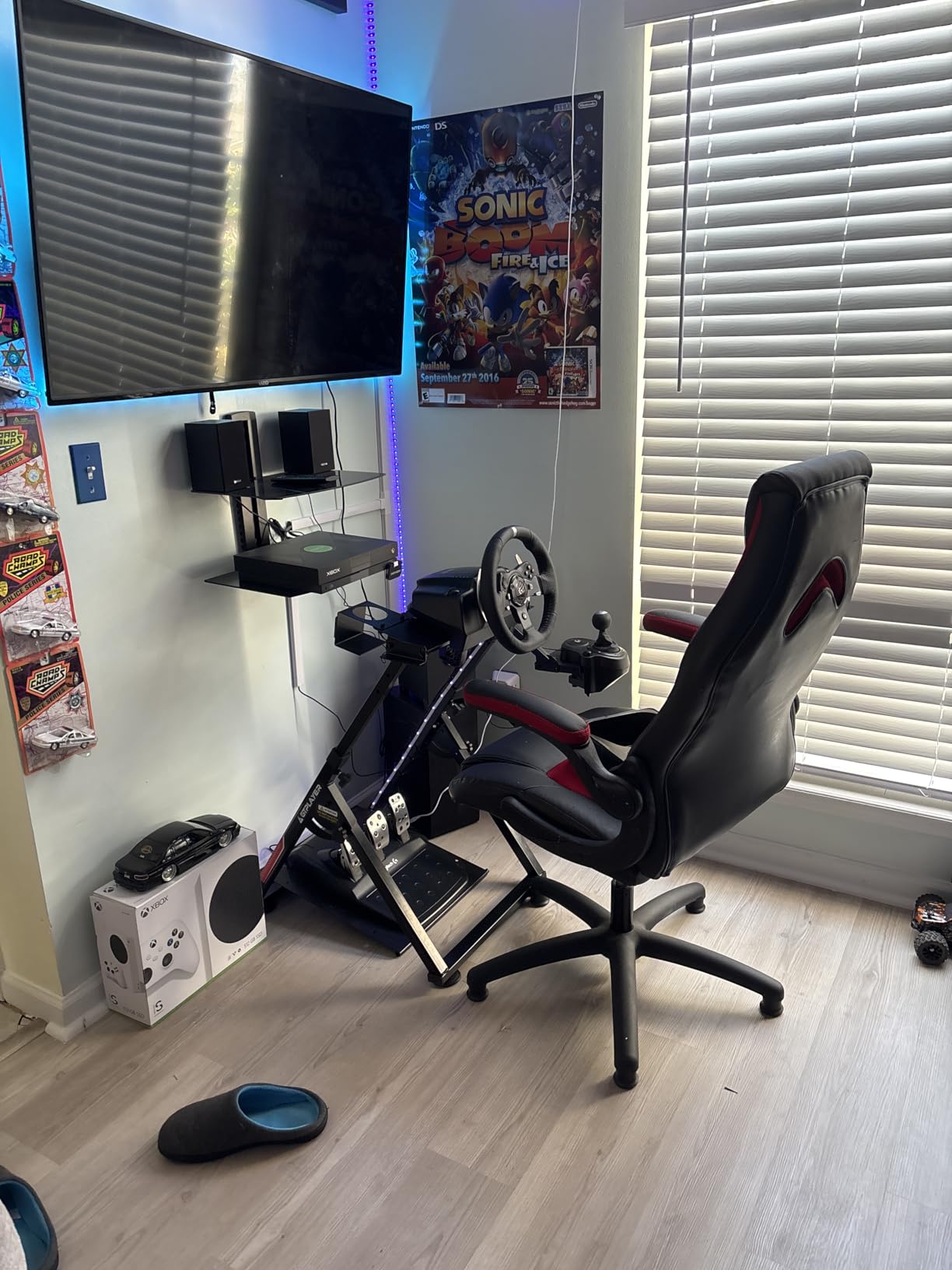 GTPLAYER Sim Racing Wheel Stand Simulator Cockpit Wheel Stand Racing Steering Shifter Mount fit for Logitech G25 G27 G29 G920 G923 Thrustmaster T330TS customer photo 1