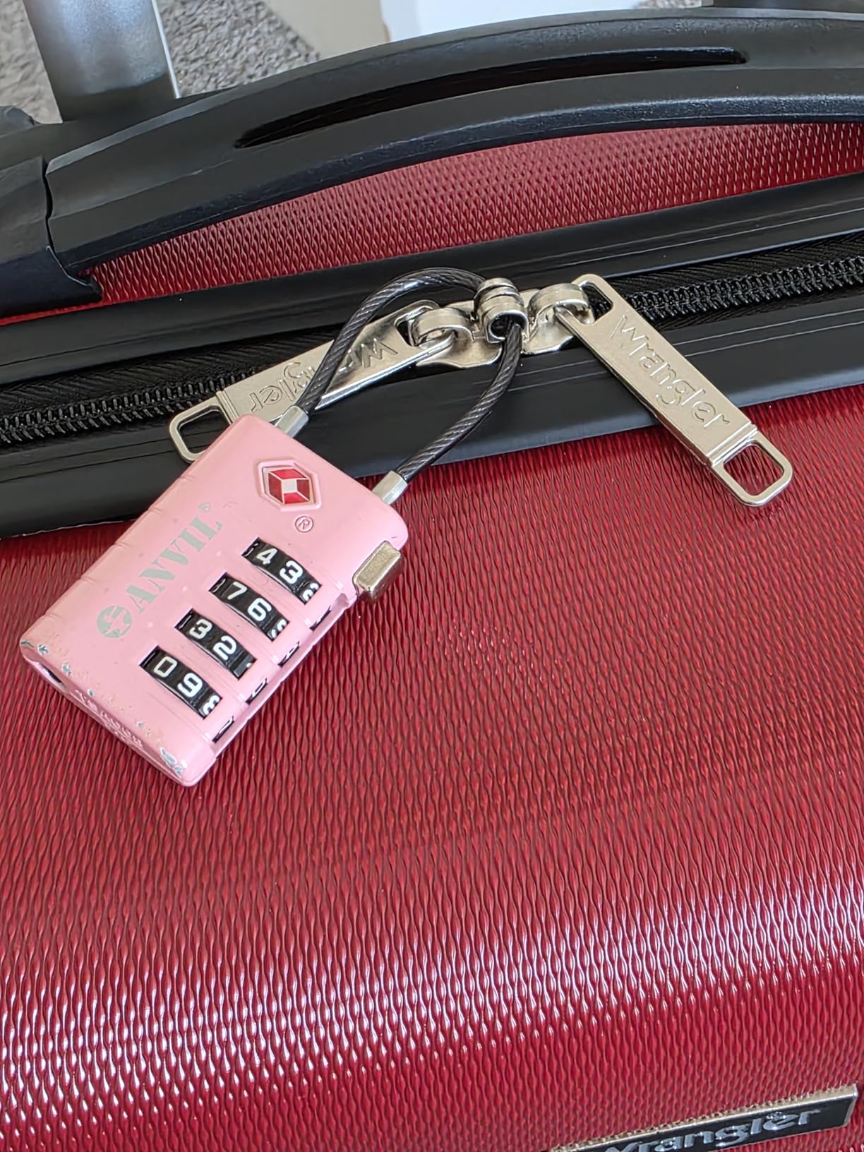 Wrangler Hardside Spinner Luggage, Blue Heaven, Carry-On 20-Inch customer photo 2