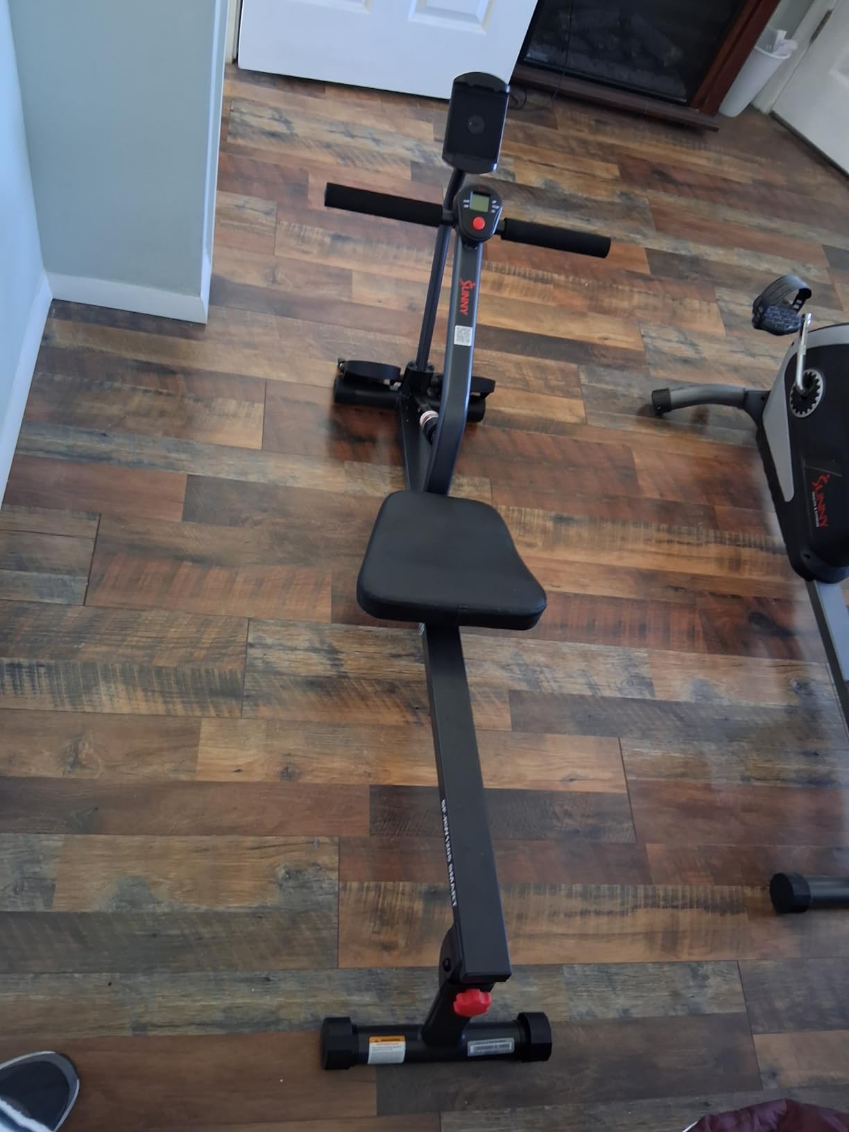 Sunny Health & Fitness Compact Adjustable Rowing Machine with 12 Levels of Resistance for Complete Body Workouts customer photo 1