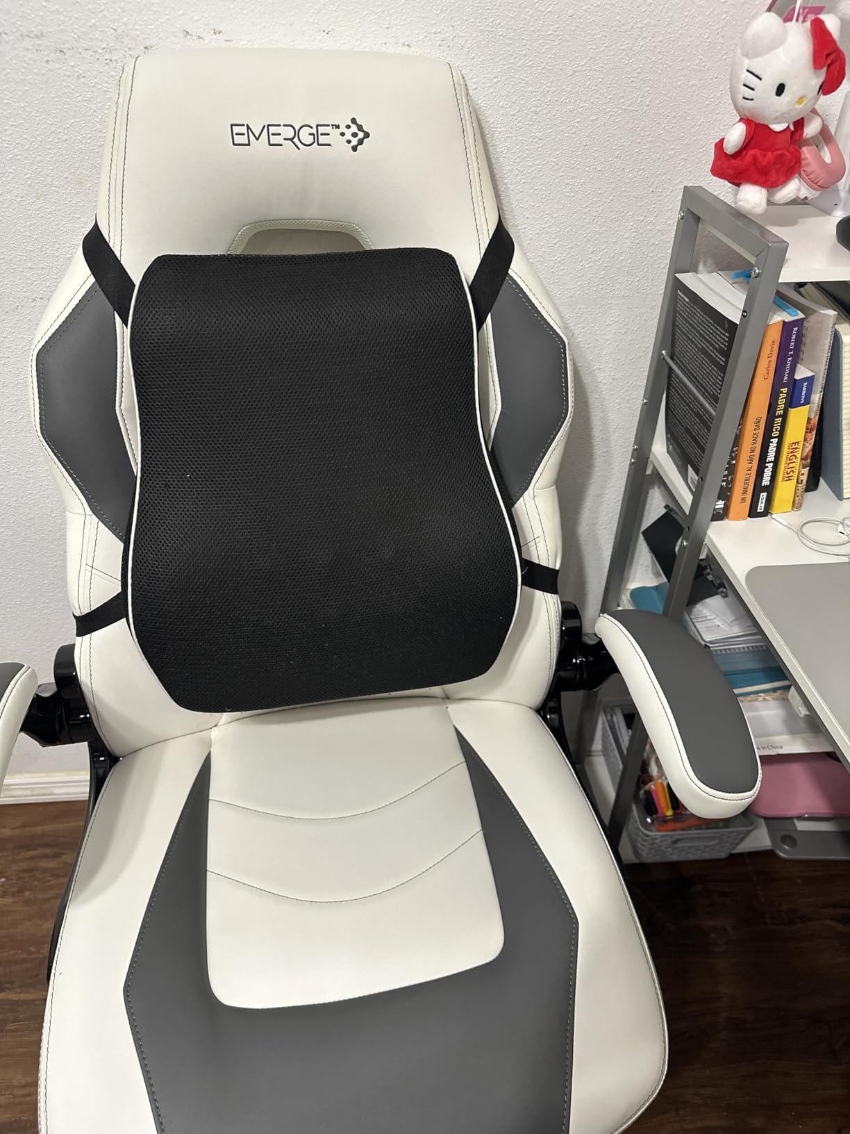 QUTOOL Lumbar Support Pillow for Office Chair, Memory Foam Low Back Support,Back Pain Relief, Ergonomic Back Cushion for Desk Chair,Gaming Chair,Adjustable Strap and Washable Cover customer photo 2