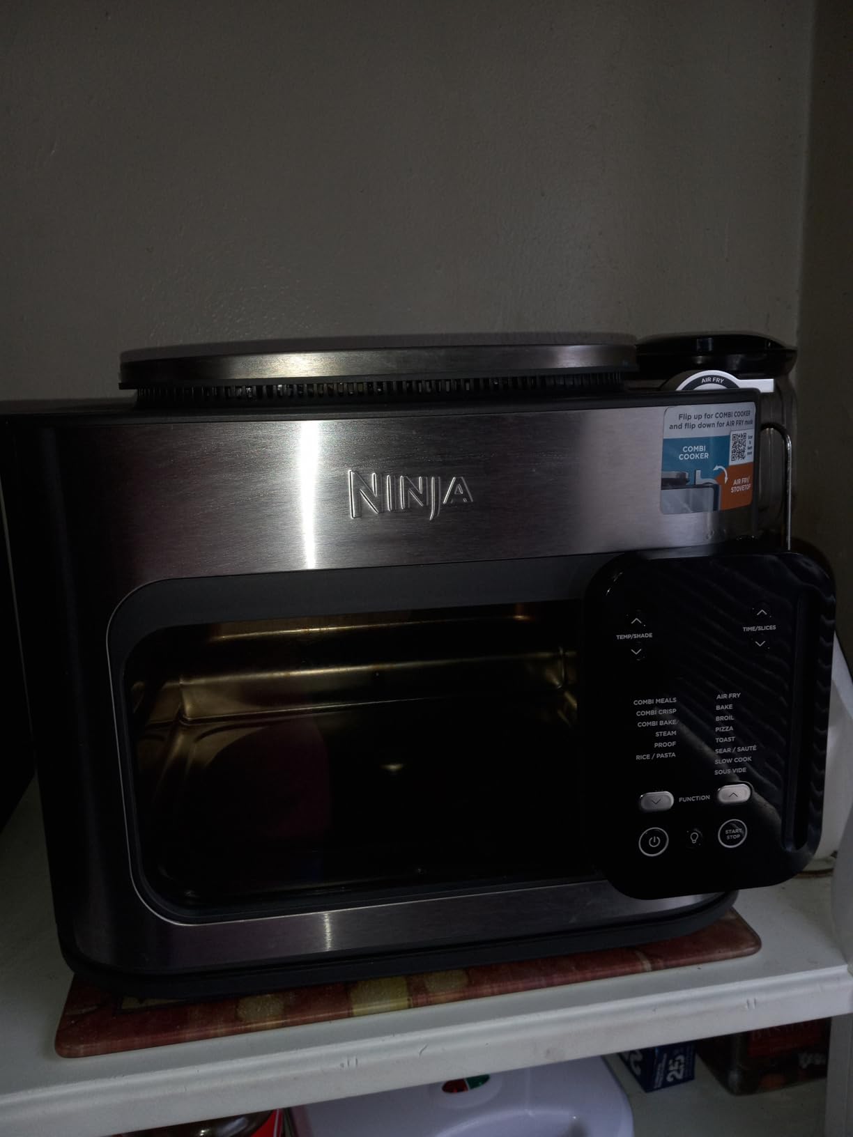 Ninja Combi All-in-One Multicooker, Oven, & Air Fryer, Complete Meals in 15 Mins, 14-in-1 Functions, Combi Cooker + Air Fry, Bake, Roast, Slow Cook and More, 3 Accessories, Stainless Steel, SFP701 customer photo 1