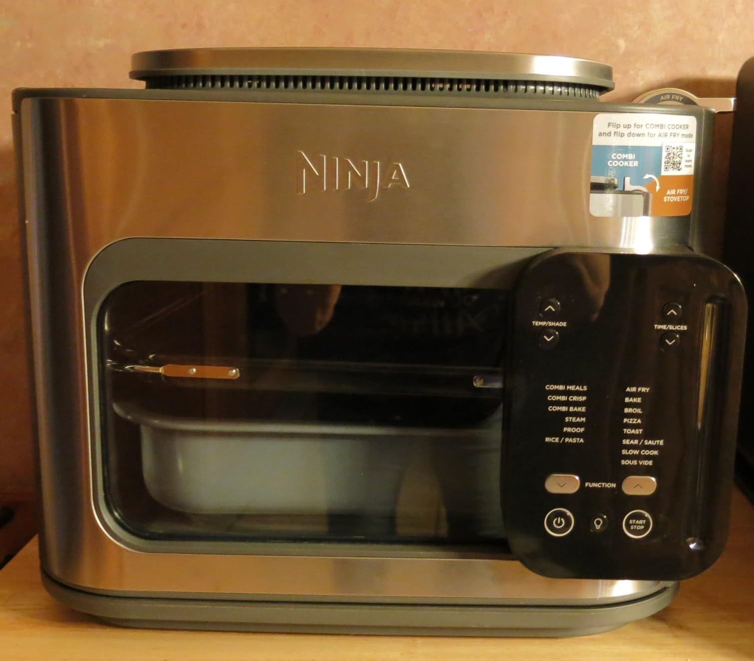 Ninja Combi All-in-One Multicooker, Oven, & Air Fryer, Complete Meals in 15 Mins, 14-in-1 Functions, Combi Cooker + Air Fry, Bake, Roast, Slow Cook and More, 3 Accessories, Stainless Steel, SFP701 customer photo 2