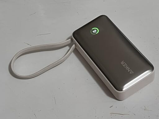 Anker Nano Power Bank, 10,000mAh Portable Charger with Built-in USB-C Cable, 30W Recharging, 30W Max Output with USB-C&A, for iPhone 17/16/15 Series, MacBook, Galaxy, AirPods, and More customer photo 1