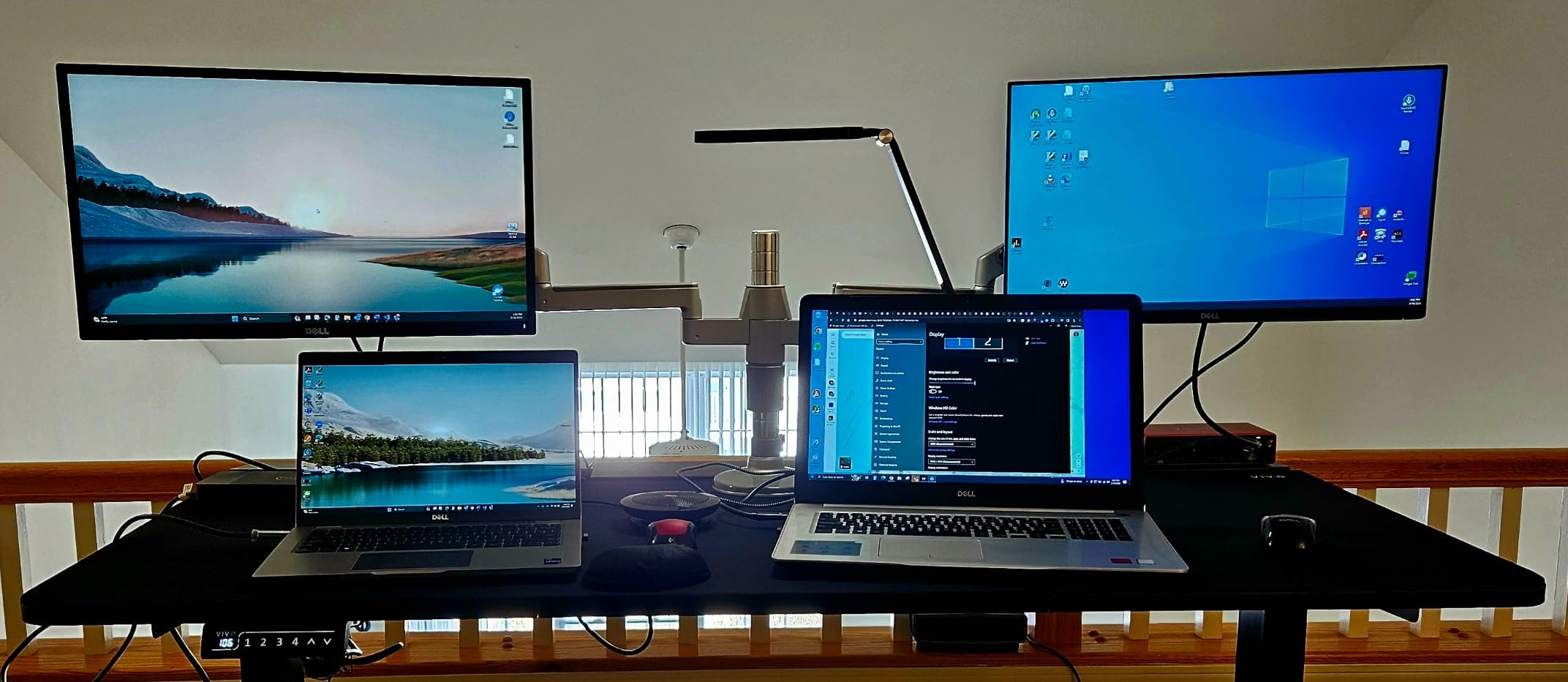 VIVO Electric 60 x 30 in Standing Adjustable Gaming Desk with Hidden Cable Trays, Full-Size Mouse Pad, Holds 220 lbs, Black Top Black Frame, DESK-KIT-1B6-P3B customer photo 1