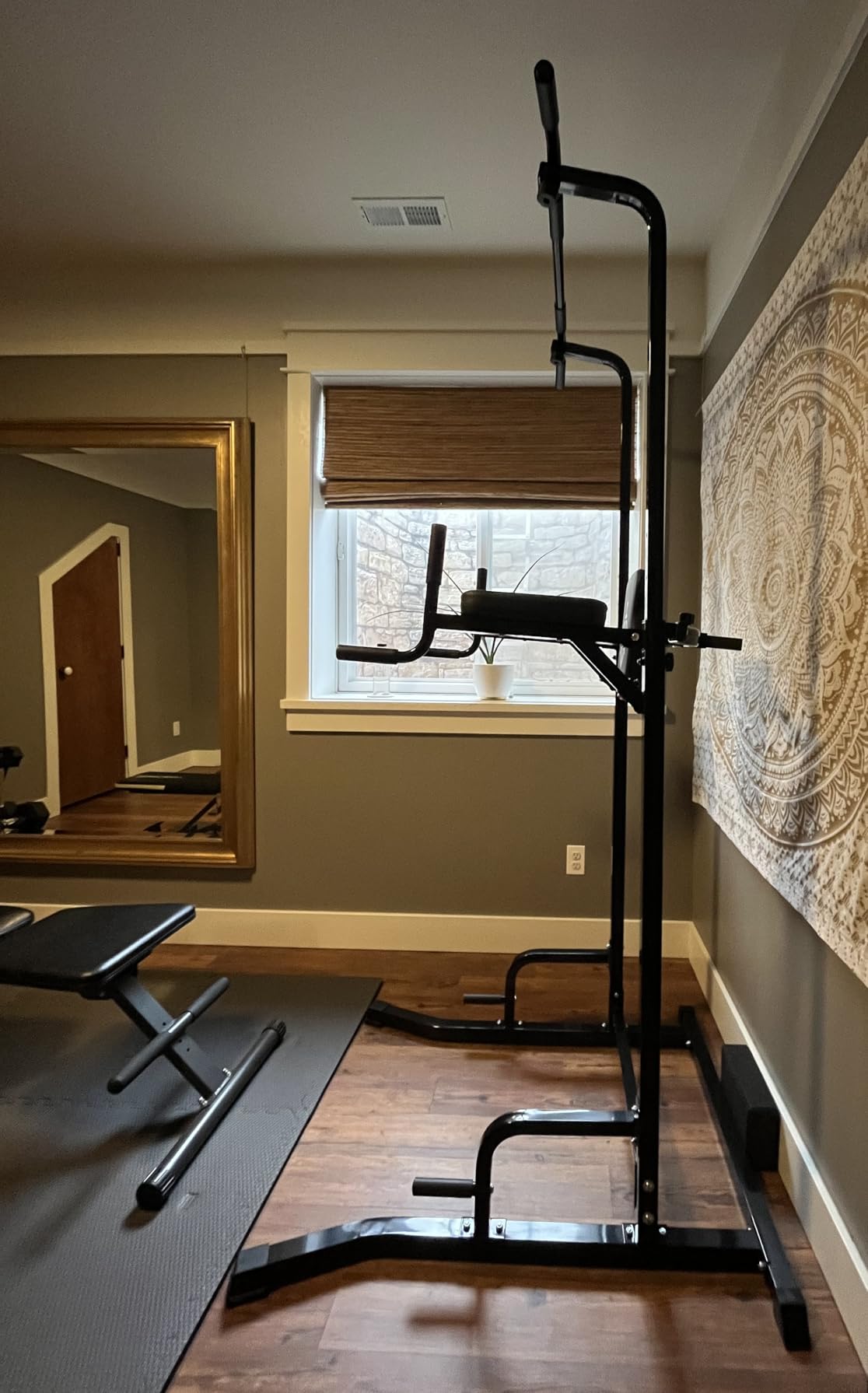 Sportsroyals Power Tower Pull Up Bar Station, 450LBS Stable Pull Up Dip Station for Home Gym Strength Training Equipment | FED Fitness customer photo 2