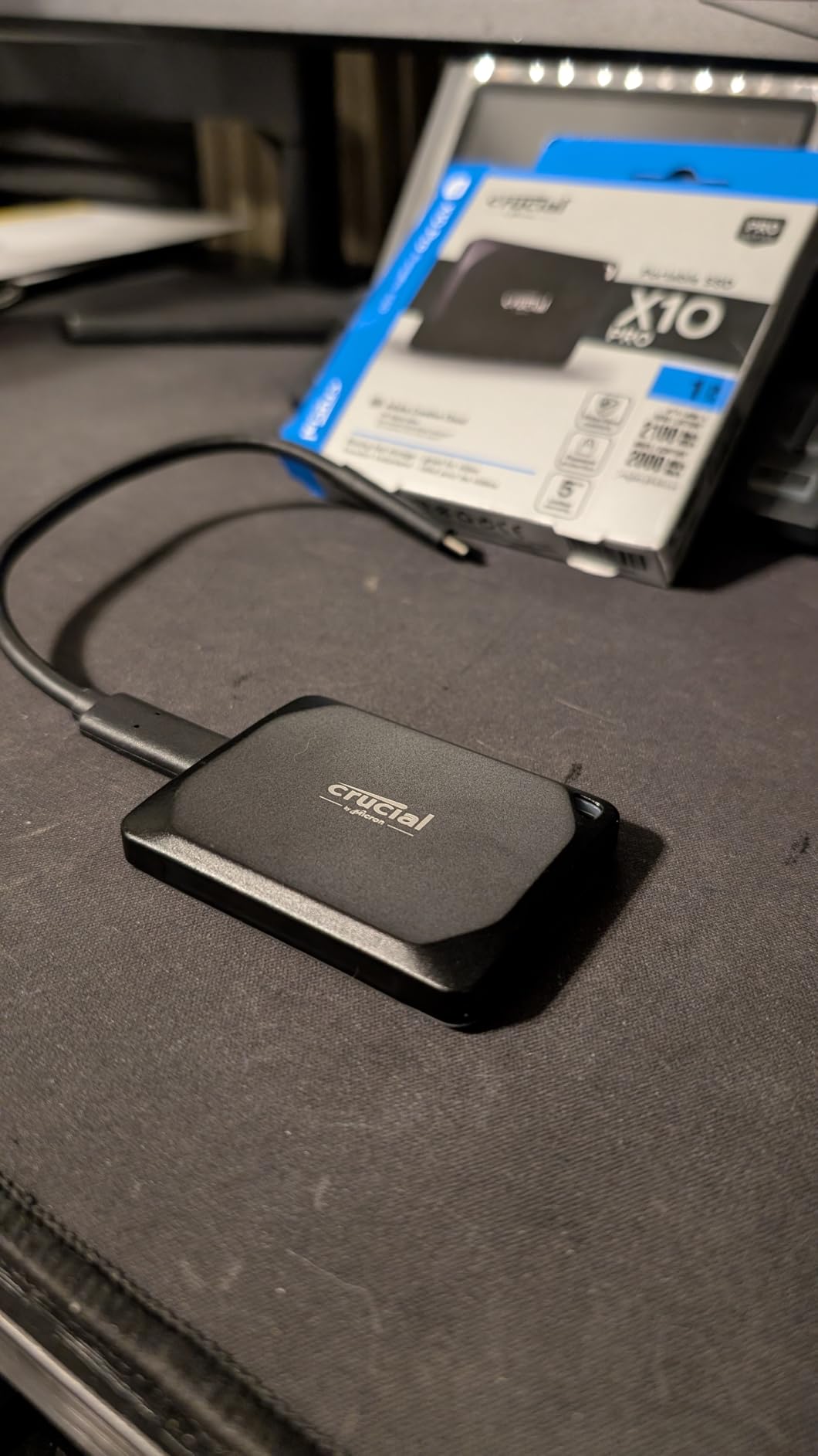 Crucial X10 Pro 4TB Portable SSD, Up to 2100MB/s Read, 2000MB/s Write, USB 3.2 USB-C - CT4000X10PROSSD902 customer photo 1